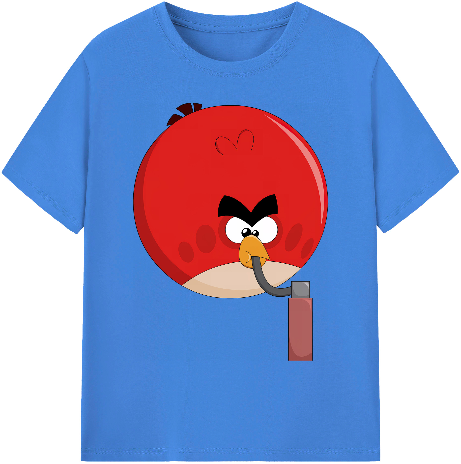 （画像用） Angry Birds アングリーバード 綿100％ メンズ半袖Tシャツ｜肌触りやわらか＆通気性