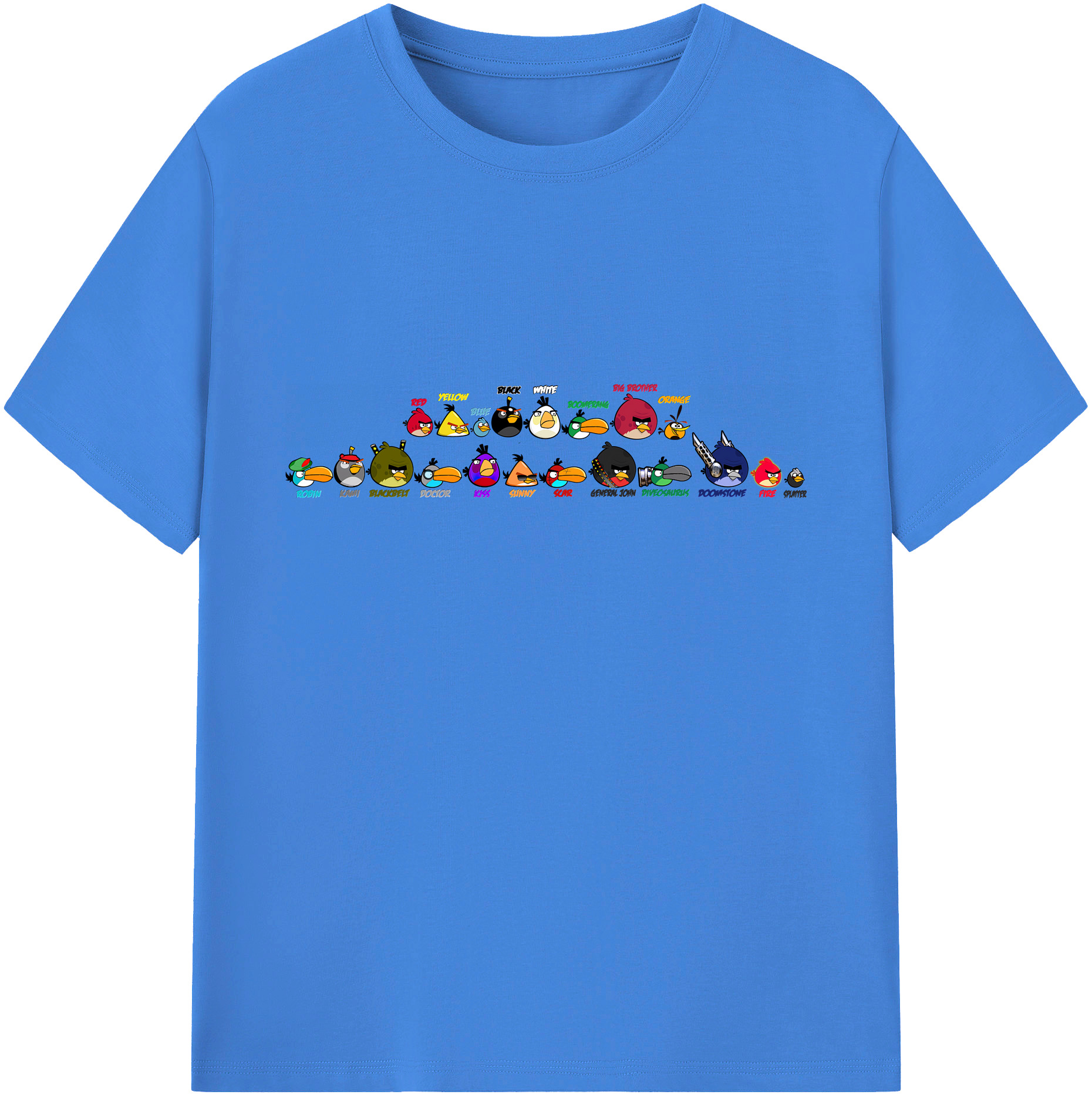 （画像用） Angry Birds アングリーバード 綿100％ メンズ半袖Tシャツ｜肌触りやわらか＆通気性