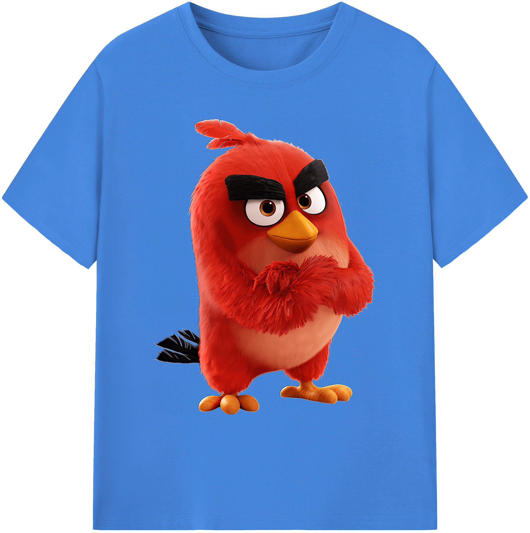 （画像用） Angry Birds アングリーバード 綿100％ メンズ半袖Tシャツ｜肌触りやわらか＆通気性