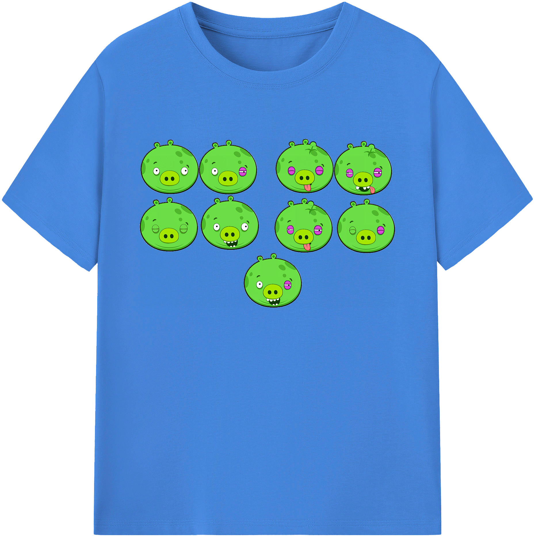 （画像用） Angry Birds アングリーバード 綿100％ メンズ半袖Tシャツ｜肌触りやわらか＆通気性