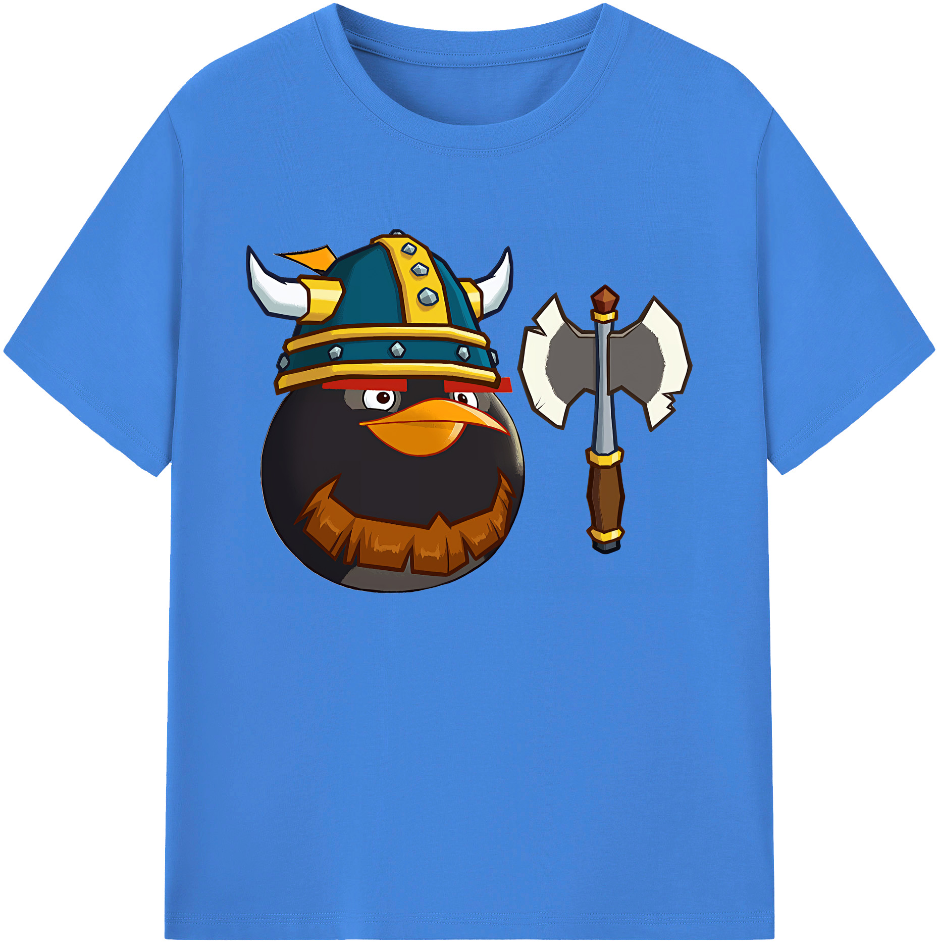 （画像用） Angry Birds アングリーバード 綿100％ メンズ半袖Tシャツ｜肌触りやわらか＆通気性