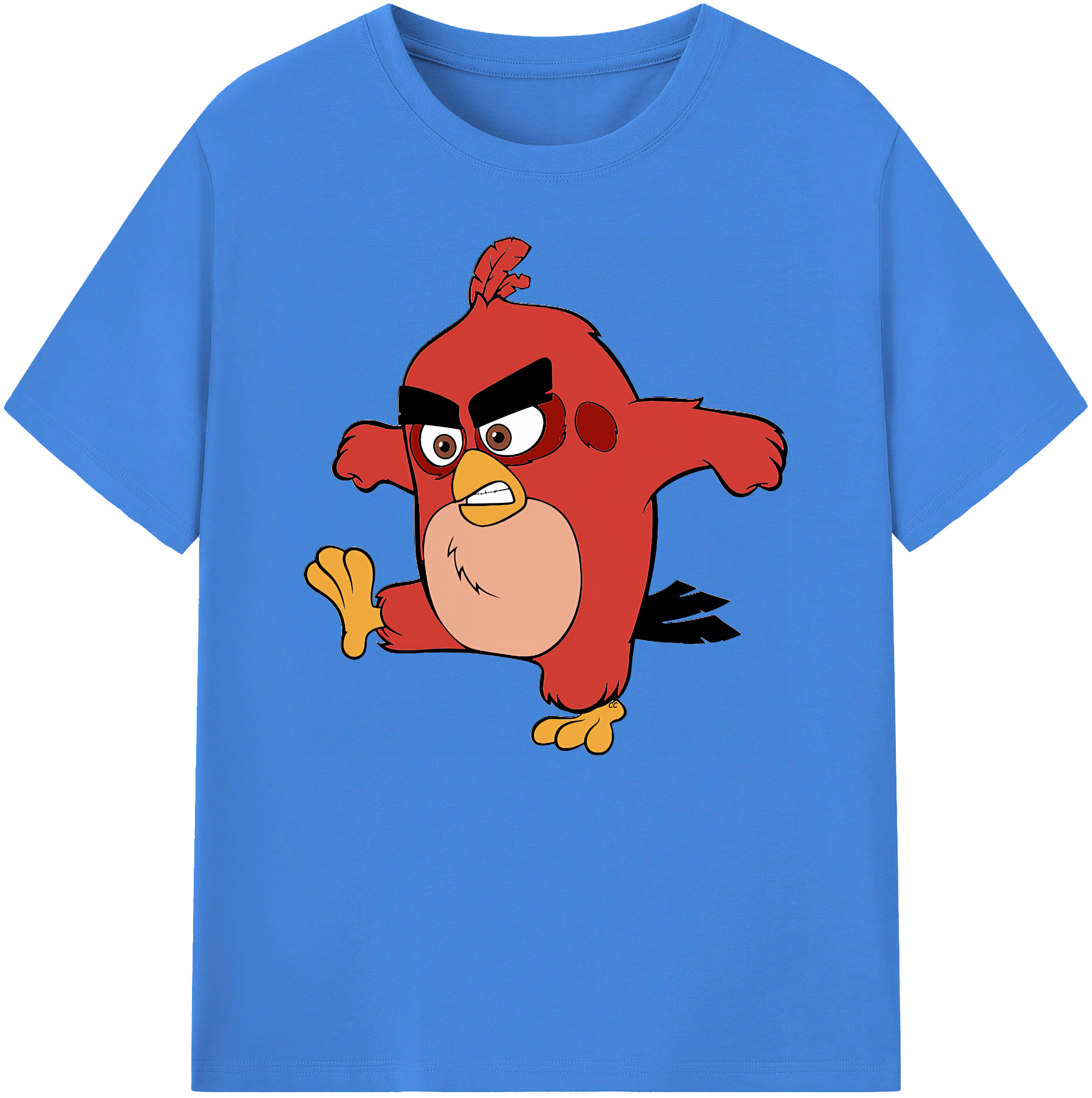 （画像用） Angry Birds アングリーバード 綿100％ メンズ半袖Tシャツ｜肌触りやわらか＆通気性