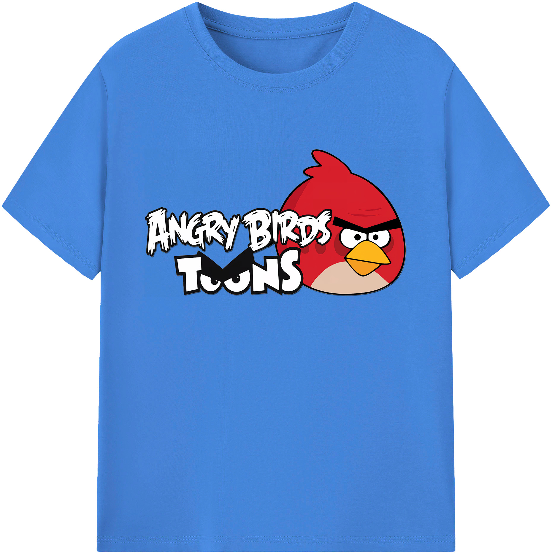 （画像用） Angry Birds アングリーバード 綿100％ メンズ半袖Tシャツ｜肌触りやわらか＆通気性
