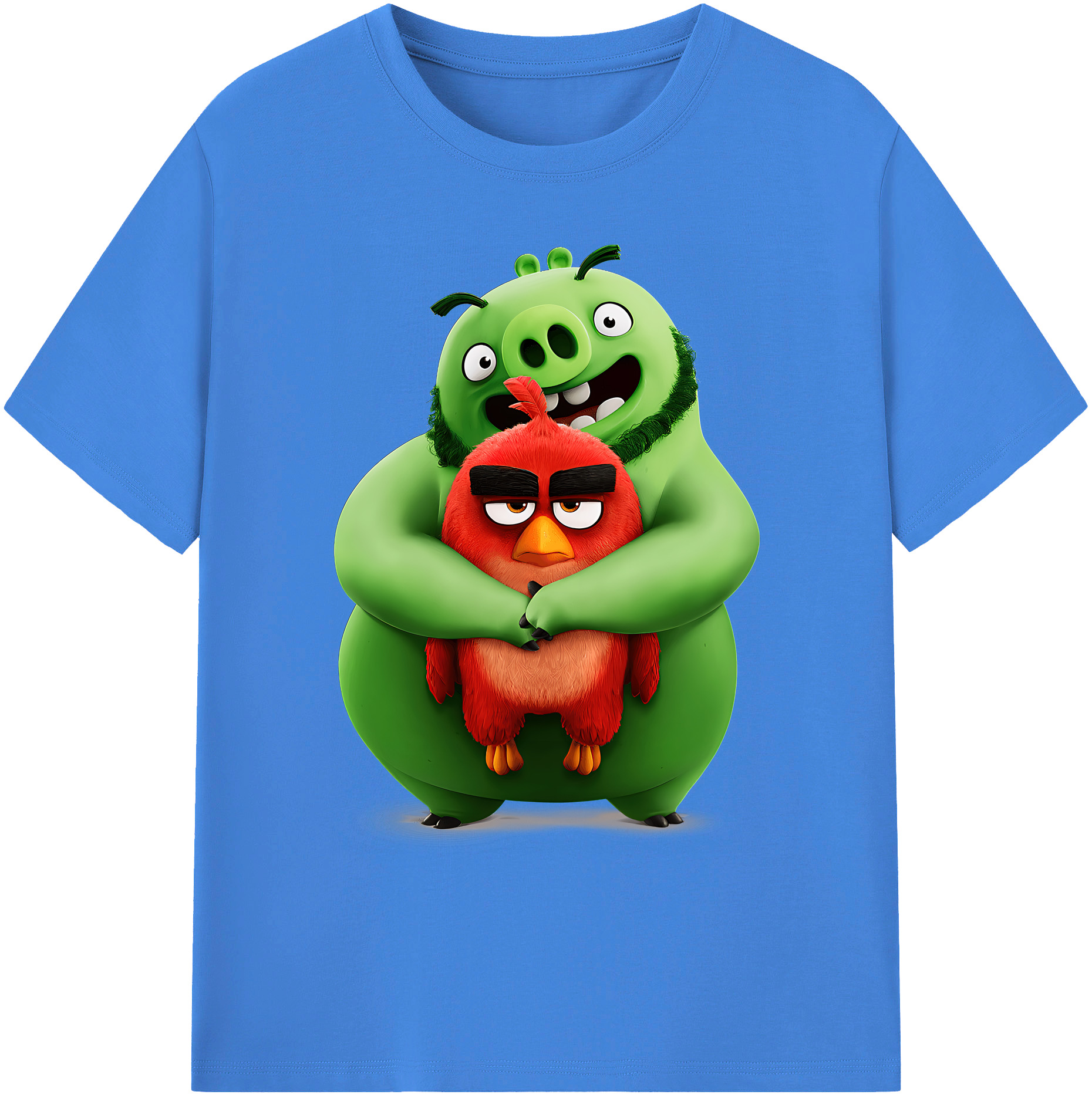 （画像用） Angry Birds アングリーバード 綿100％ メンズ半袖Tシャツ｜肌触りやわらか＆通気性