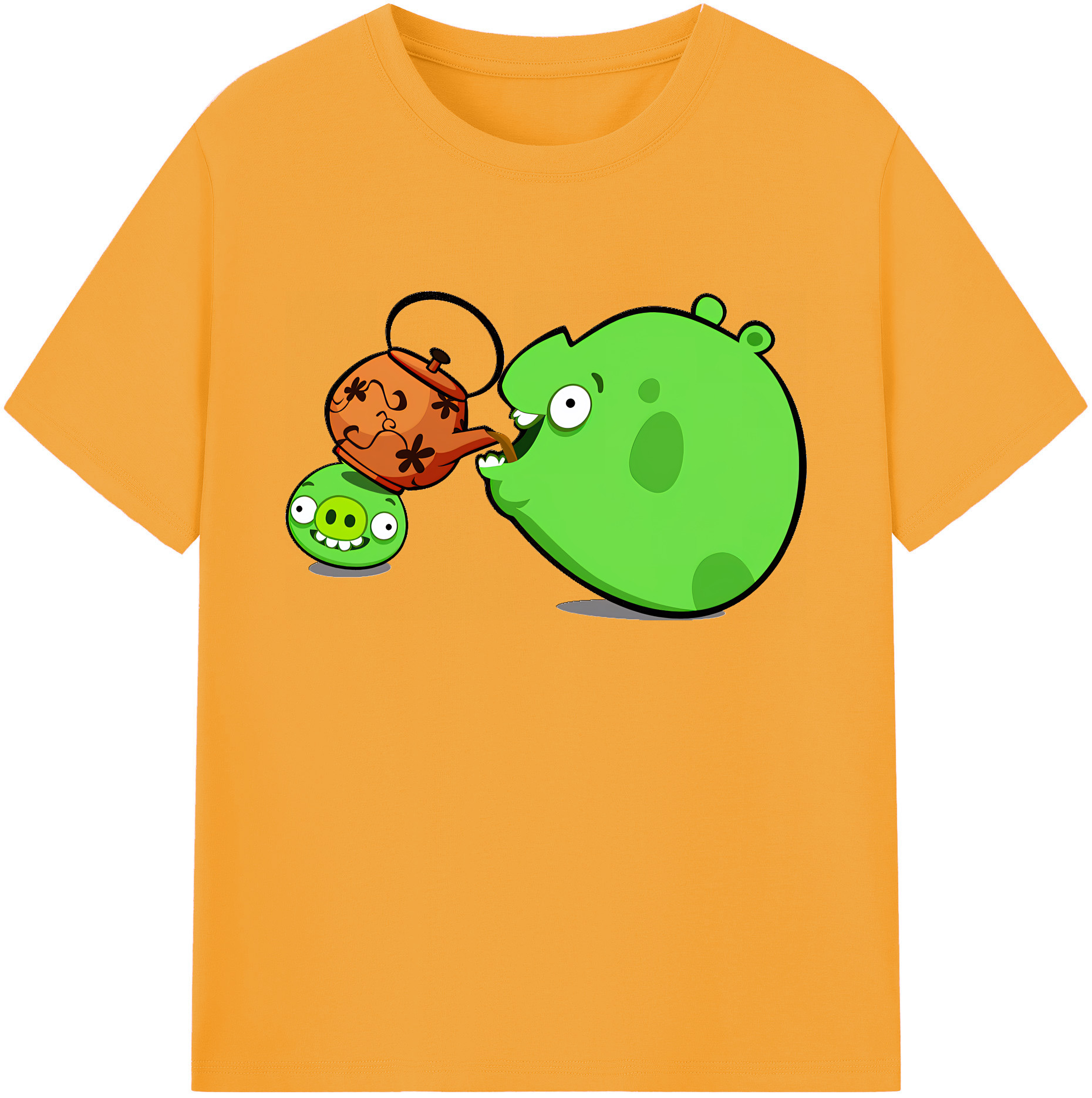 （画像用） Angry Birds アングリーバード 綿100％ メンズ半袖Tシャツ｜肌触りやわらか＆通気性