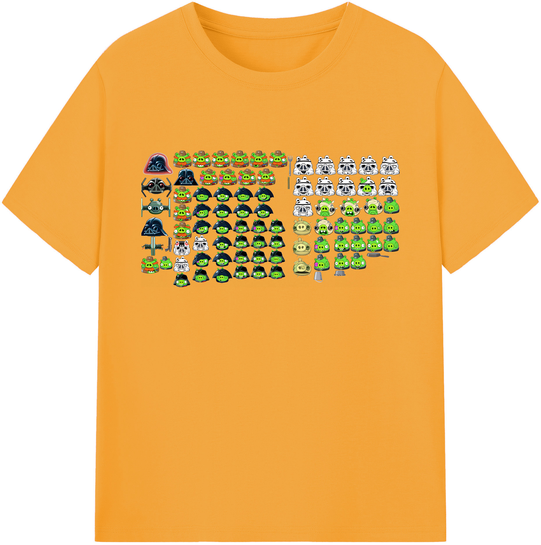 （画像用） Angry Birds アングリーバード 綿100％ メンズ半袖Tシャツ｜肌触りやわらか＆通気性