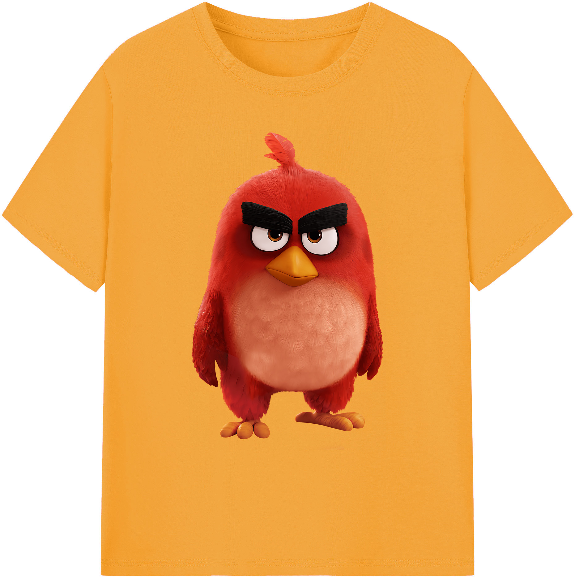 （画像用） Angry Birds アングリーバード 綿100％ メンズ半袖Tシャツ｜肌触りやわらか＆通気性
