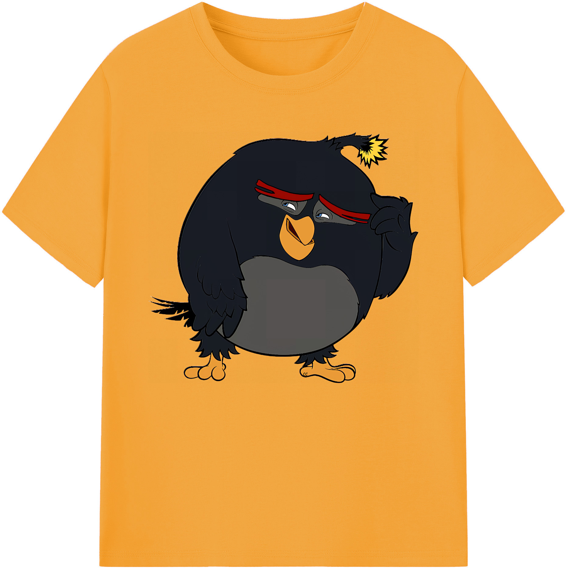 （画像用） Angry Birds アングリーバード 綿100％ メンズ半袖Tシャツ｜肌触りやわらか＆通気性