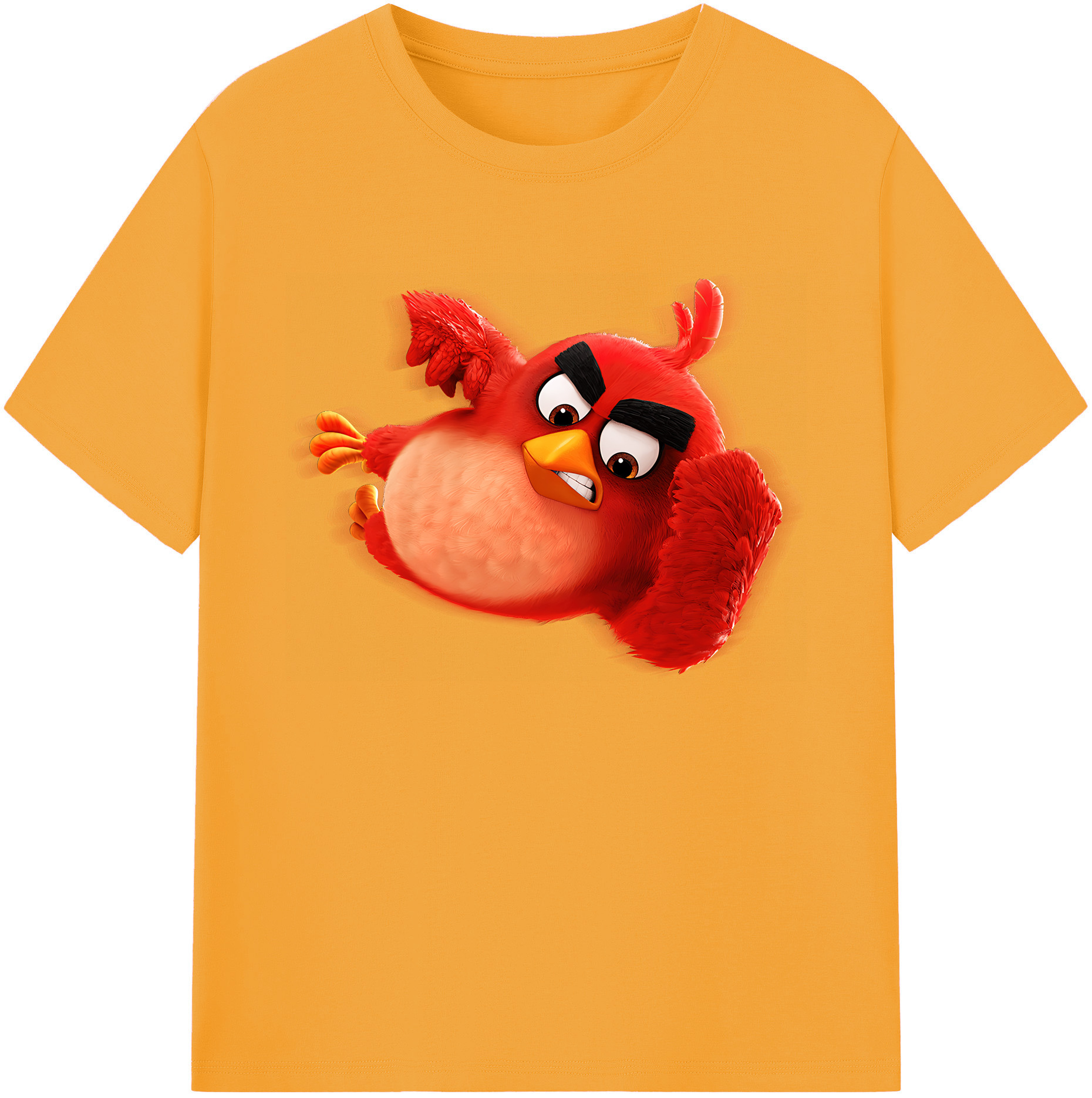 （画像用） Angry Birds アングリーバード 綿100％ メンズ半袖Tシャツ｜肌触りやわらか＆通気性