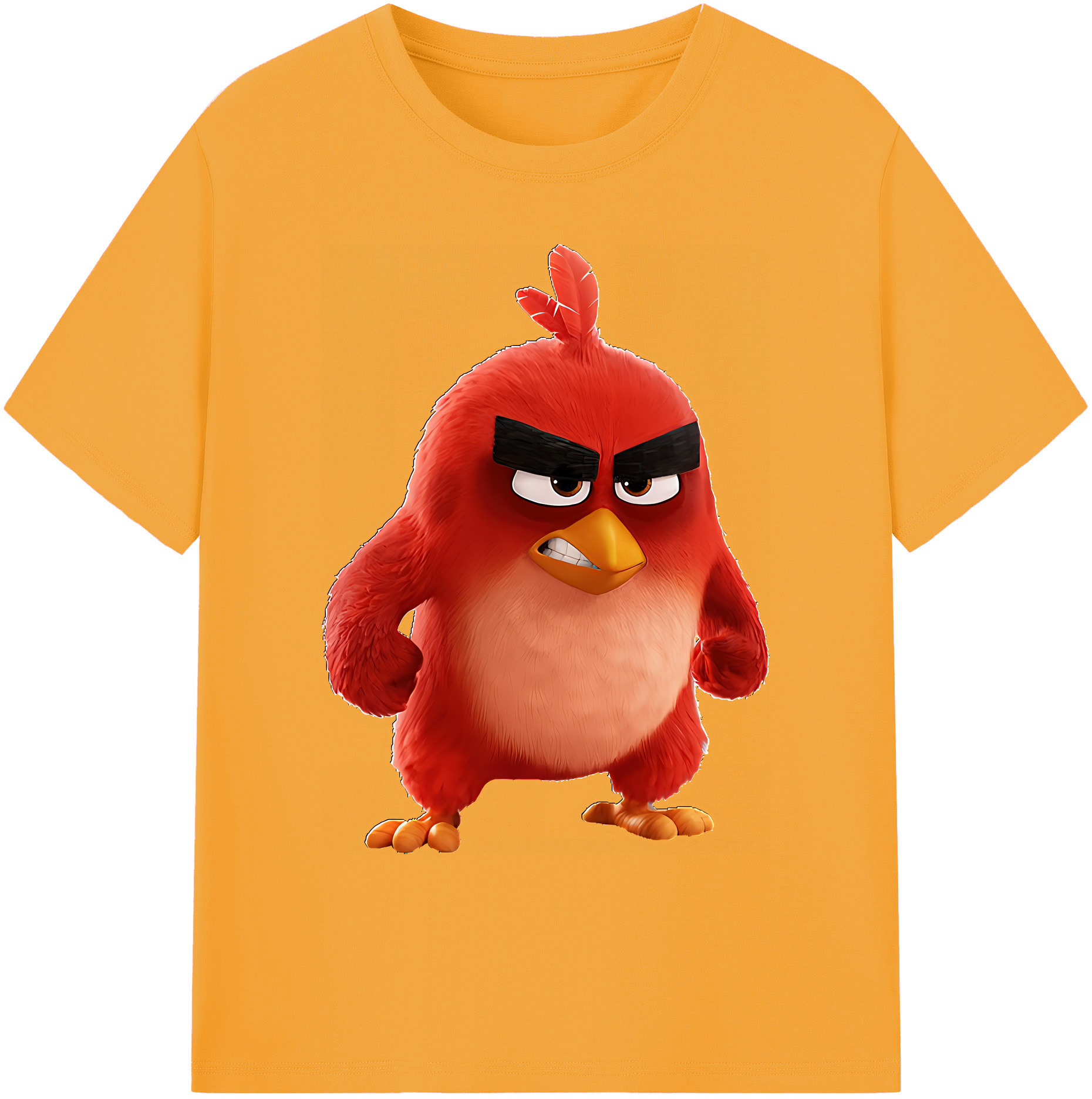 （画像用） Angry Birds アングリーバード 綿100％ メンズ半袖Tシャツ｜肌触りやわらか＆通気性
