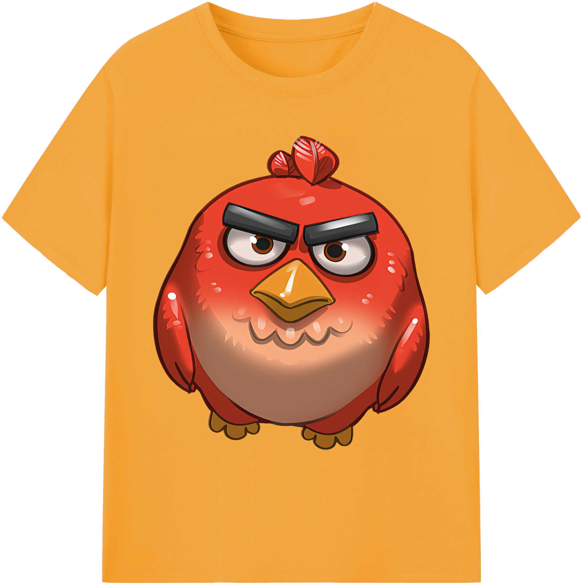 （画像用） Angry Birds アングリーバード 綿100％ メンズ半袖Tシャツ｜肌触りやわらか＆通気性