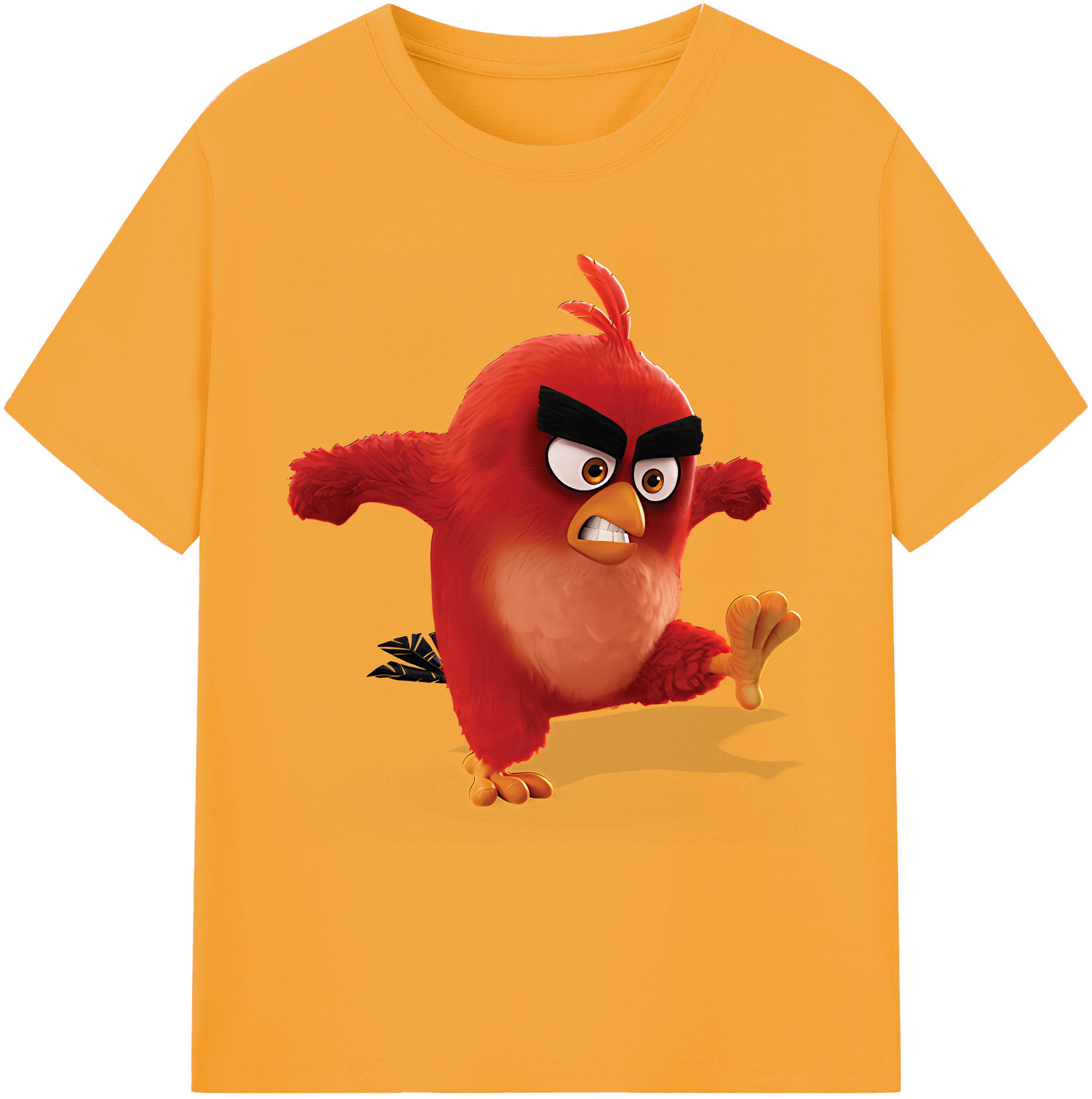 （画像用） Angry Birds アングリーバード 綿100％ メンズ半袖Tシャツ｜肌触りやわらか＆通気性