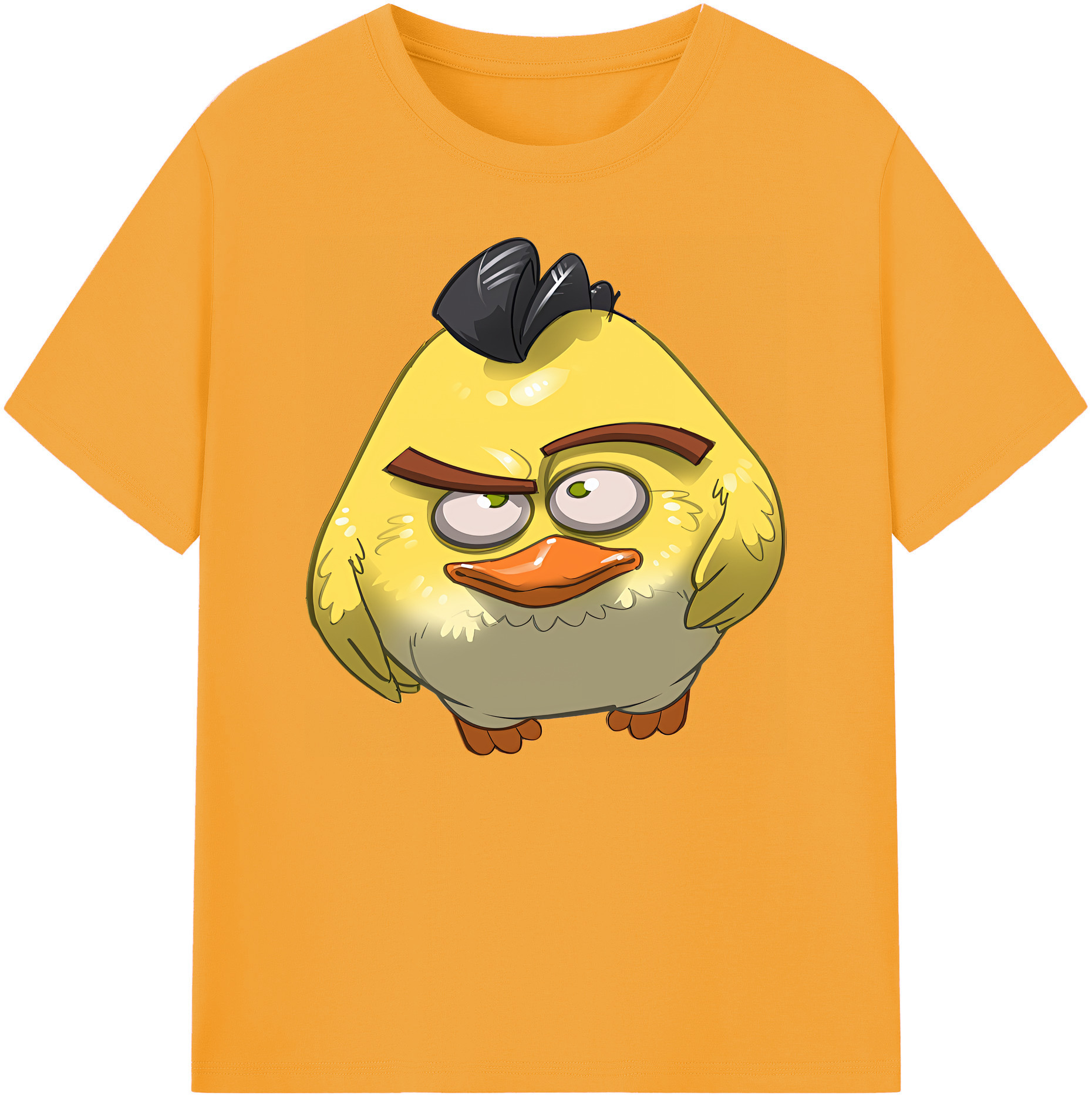 （画像用） Angry Birds アングリーバード 綿100％ メンズ半袖Tシャツ｜肌触りやわらか＆通気性