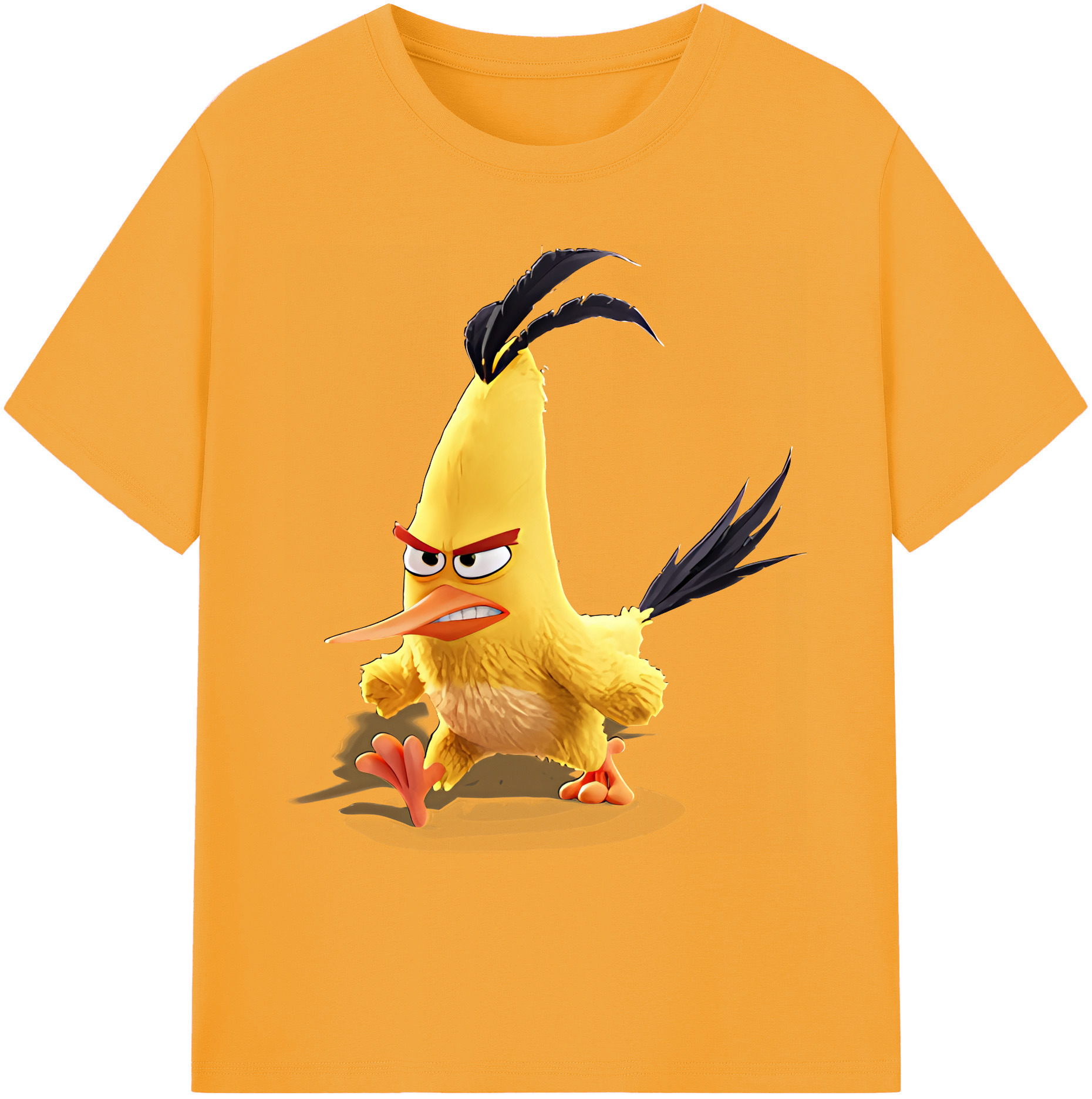 （画像用） Angry Birds アングリーバード 綿100％ メンズ半袖Tシャツ｜肌触りやわらか＆通気性