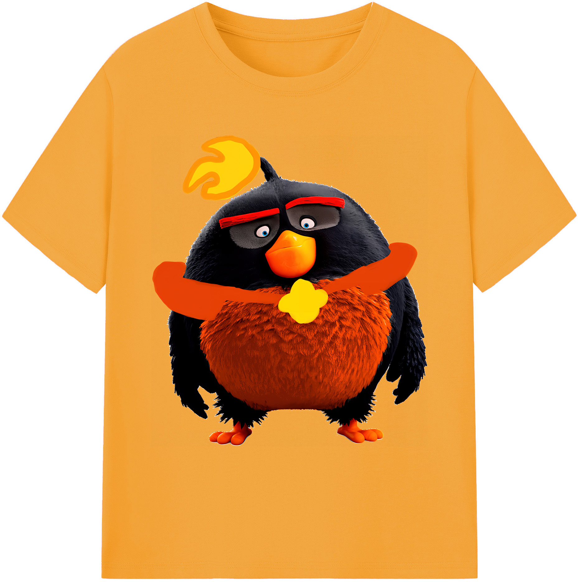 （画像用） Angry Birds アングリーバード 綿100％ メンズ半袖Tシャツ｜肌触りやわらか＆通気性