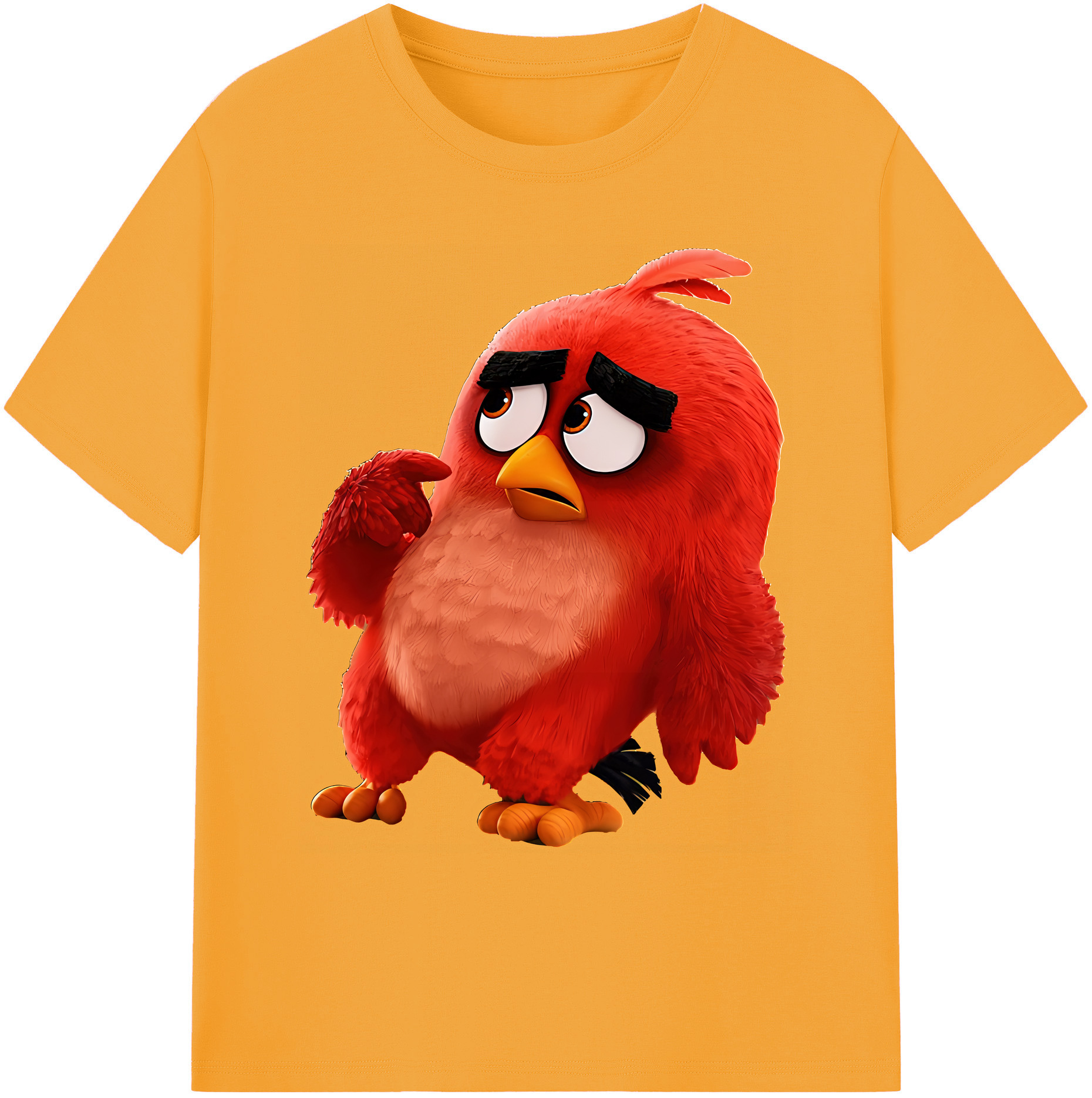 （画像用） Angry Birds アングリーバード 綿100％ メンズ半袖Tシャツ｜肌触りやわらか＆通気性