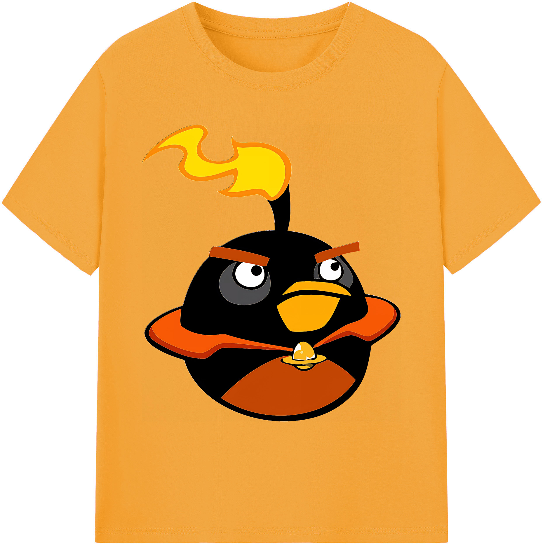 （画像用） Angry Birds アングリーバード 綿100％ メンズ半袖Tシャツ｜肌触りやわらか＆通気性