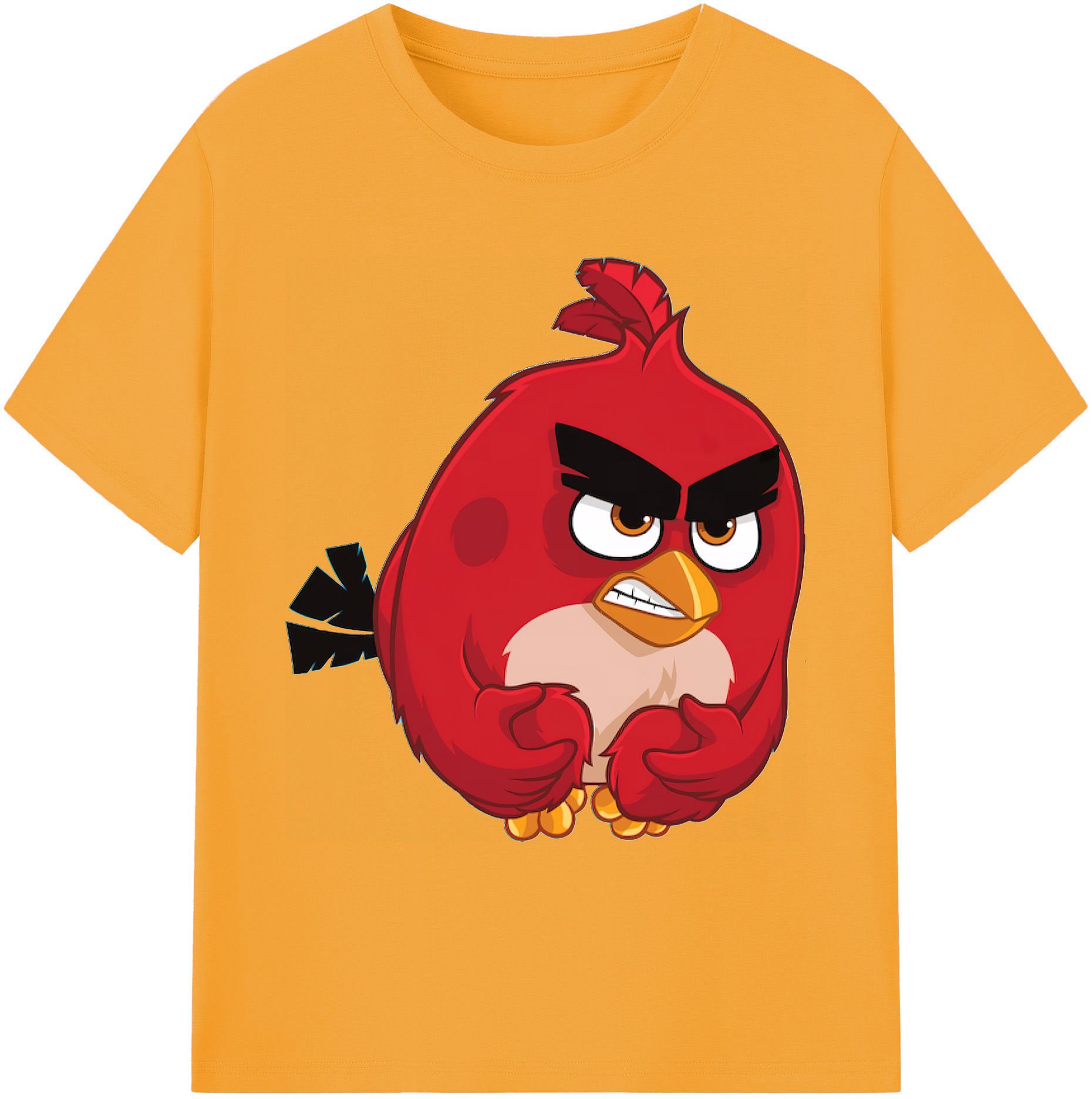 （画像用） Angry Birds アングリーバード 綿100％ メンズ半袖Tシャツ｜肌触りやわらか＆通気性
