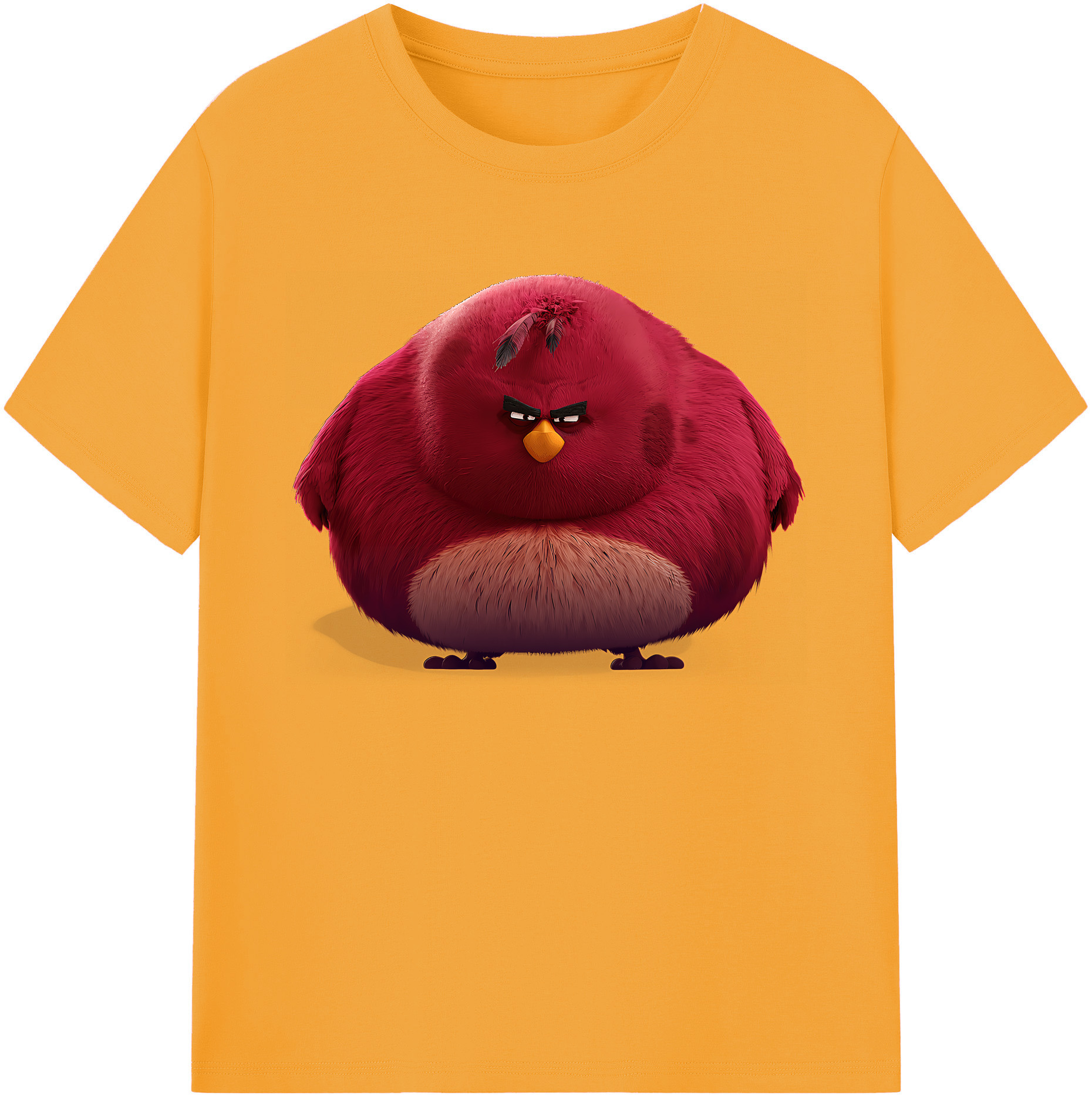 （画像用） Angry Birds アングリーバード 綿100％ メンズ半袖Tシャツ｜肌触りやわらか＆通気性