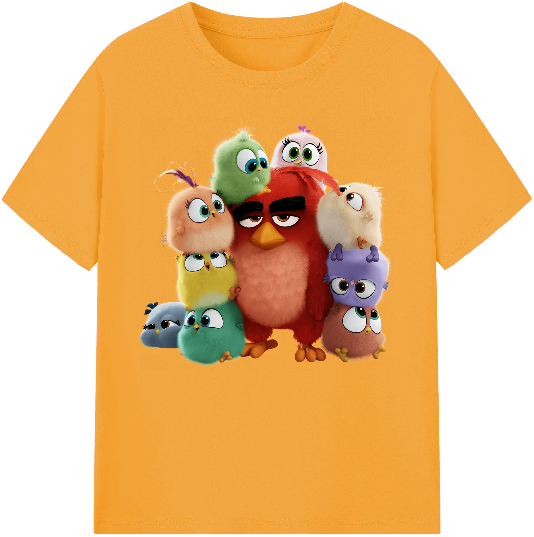 （画像用） Angry Birds アングリーバード 綿100％ メンズ半袖Tシャツ｜肌触りやわらか＆通気性
