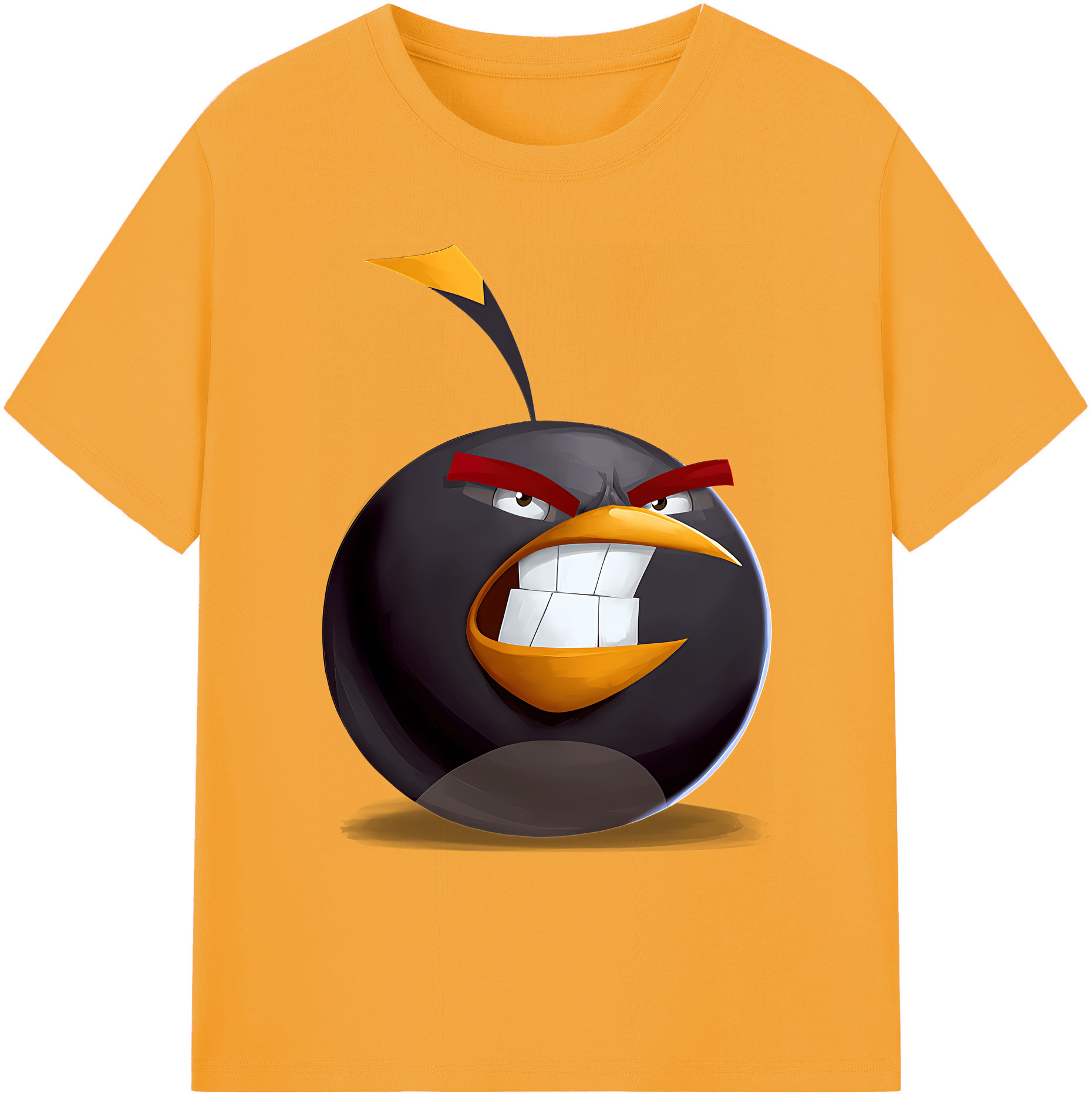 （画像用） Angry Birds アングリーバード 綿100％ メンズ半袖Tシャツ｜肌触りやわらか＆通気性