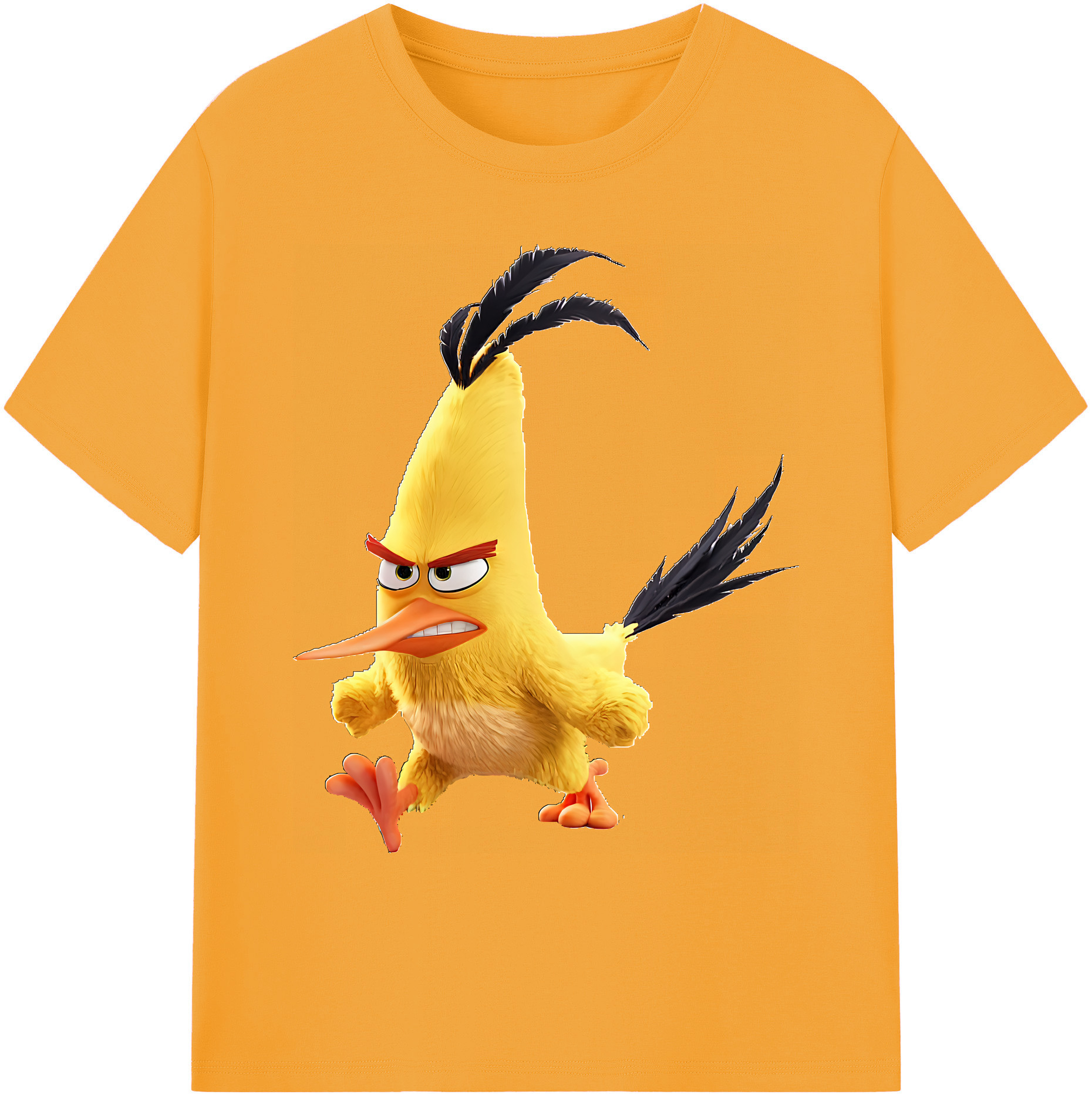 （画像用） Angry Birds アングリーバード 綿100％ メンズ半袖Tシャツ｜肌触りやわらか＆通気性