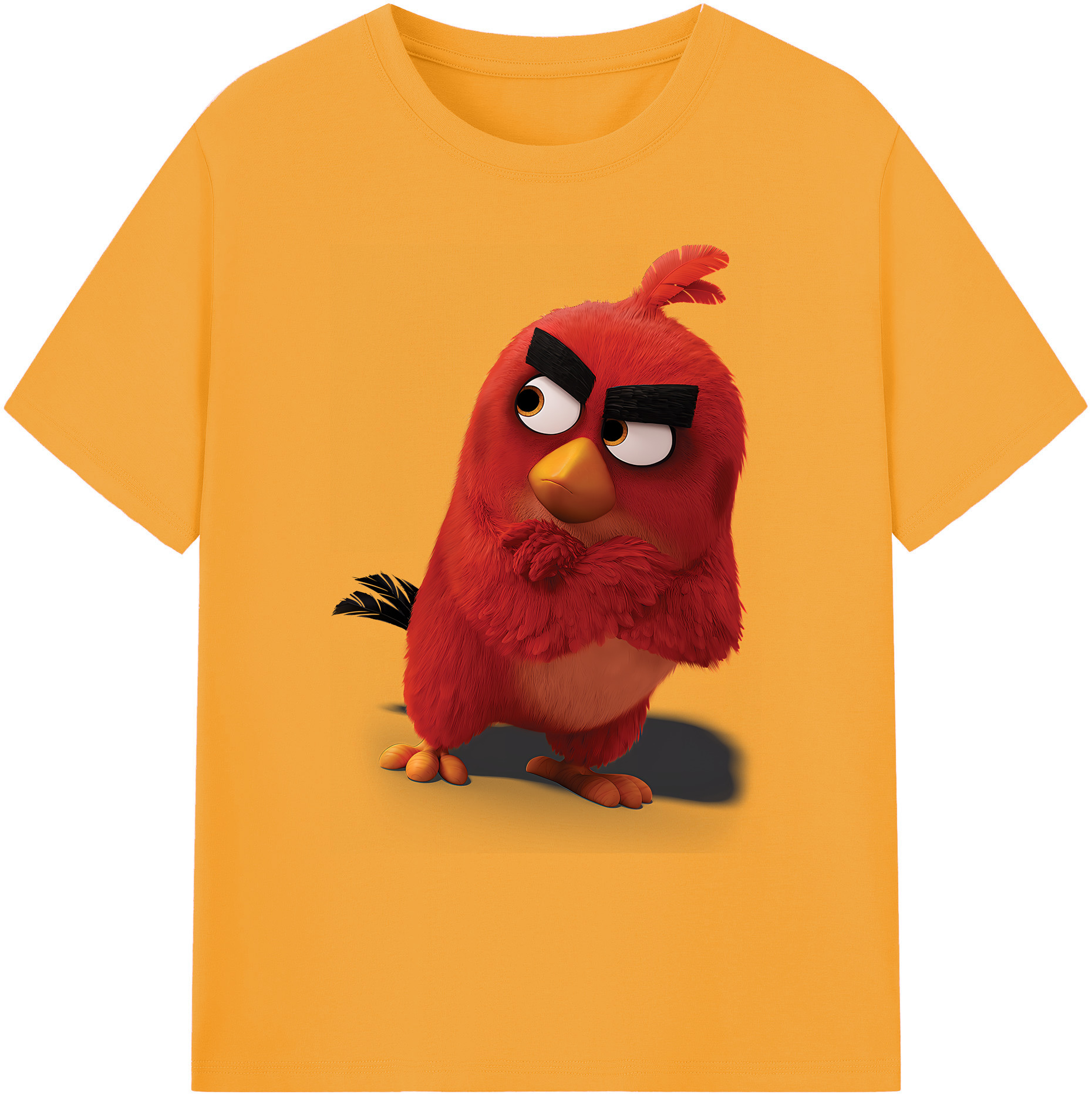 （画像用） Angry Birds アングリーバード 綿100％ メンズ半袖Tシャツ｜肌触りやわらか＆通気性