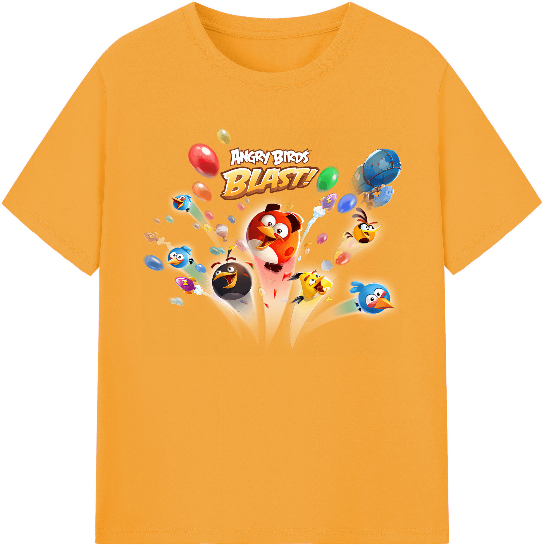 （画像用） Angry Birds アングリーバード 綿100％ メンズ半袖Tシャツ｜肌触りやわらか＆通気性