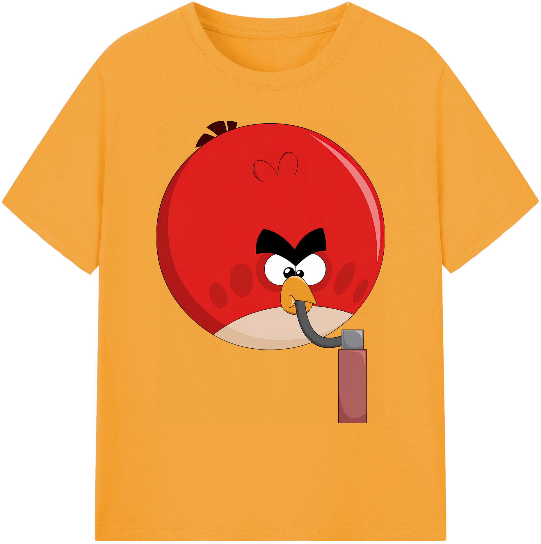 （画像用） Angry Birds アングリーバード 綿100％ メンズ半袖Tシャツ｜肌触りやわらか＆通気性