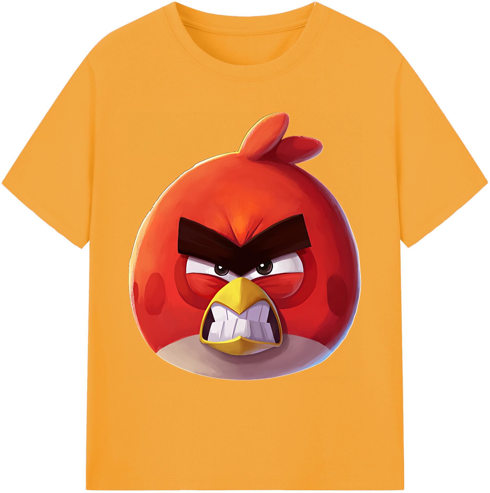 （画像用） Angry Birds アングリーバード 綿100％ メンズ半袖Tシャツ｜肌触りやわらか＆通気性