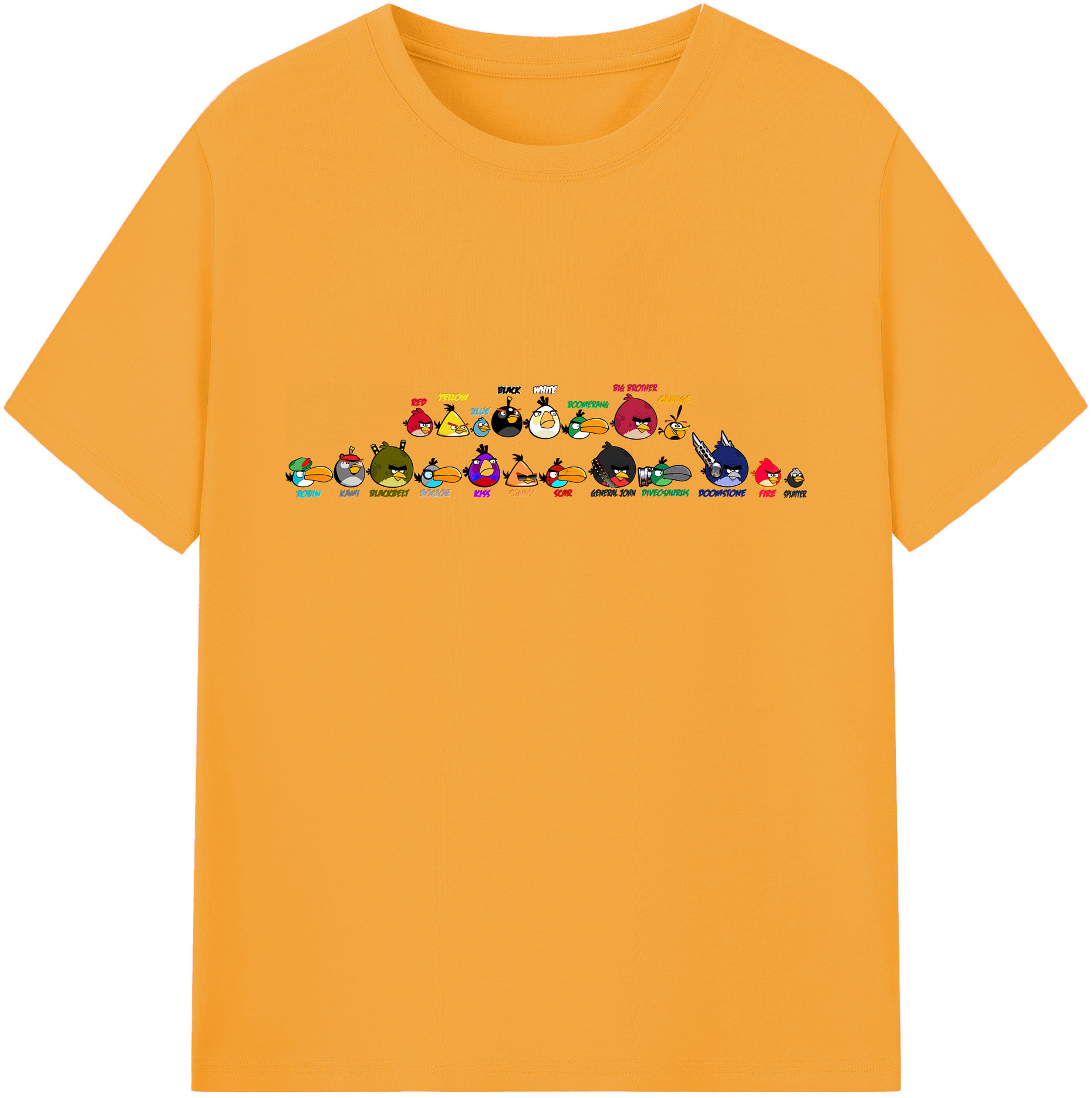 （画像用） Angry Birds アングリーバード 綿100％ メンズ半袖Tシャツ｜肌触りやわらか＆通気性