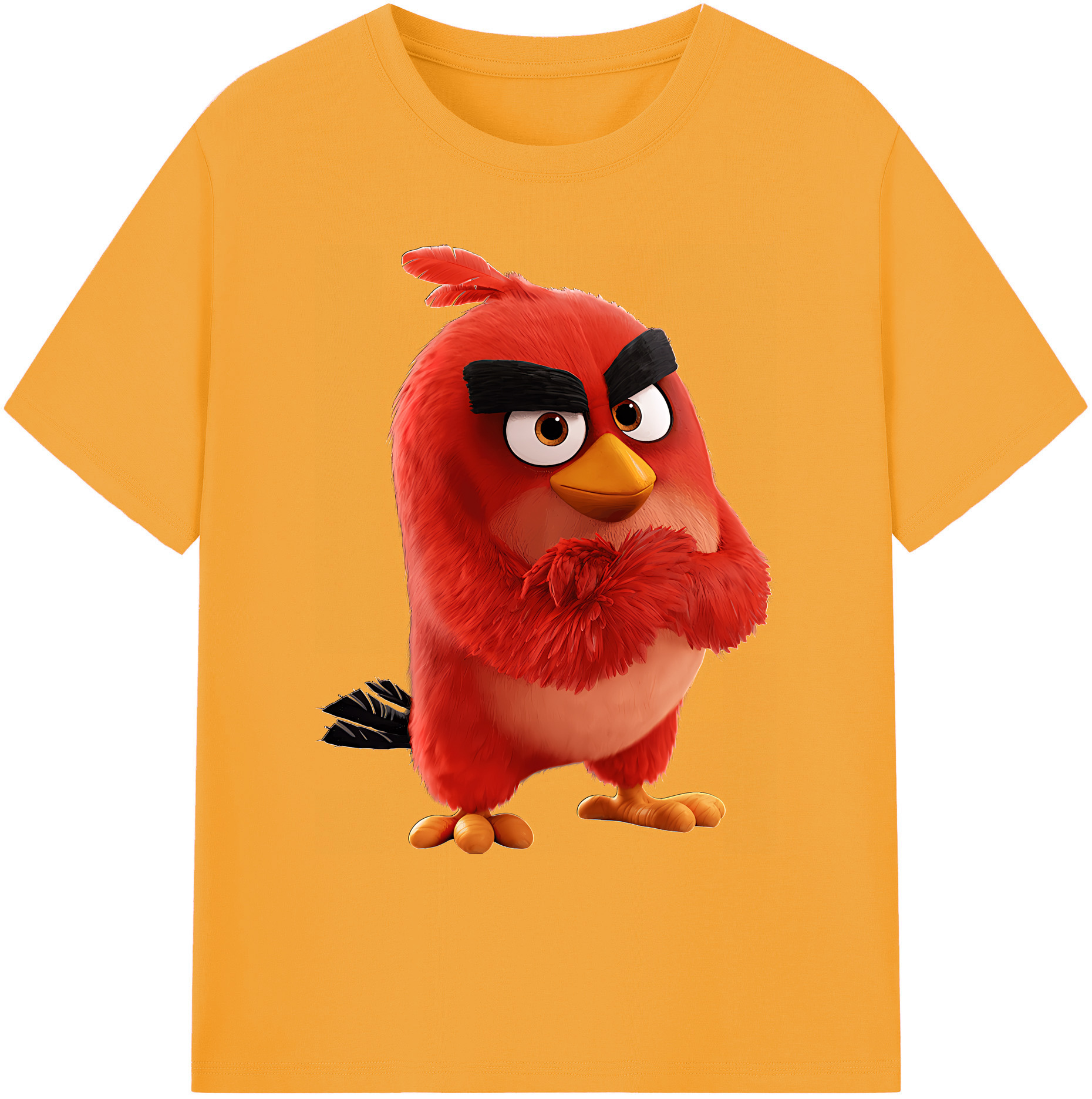（画像用） Angry Birds アングリーバード 綿100％ メンズ半袖Tシャツ｜肌触りやわらか＆通気性