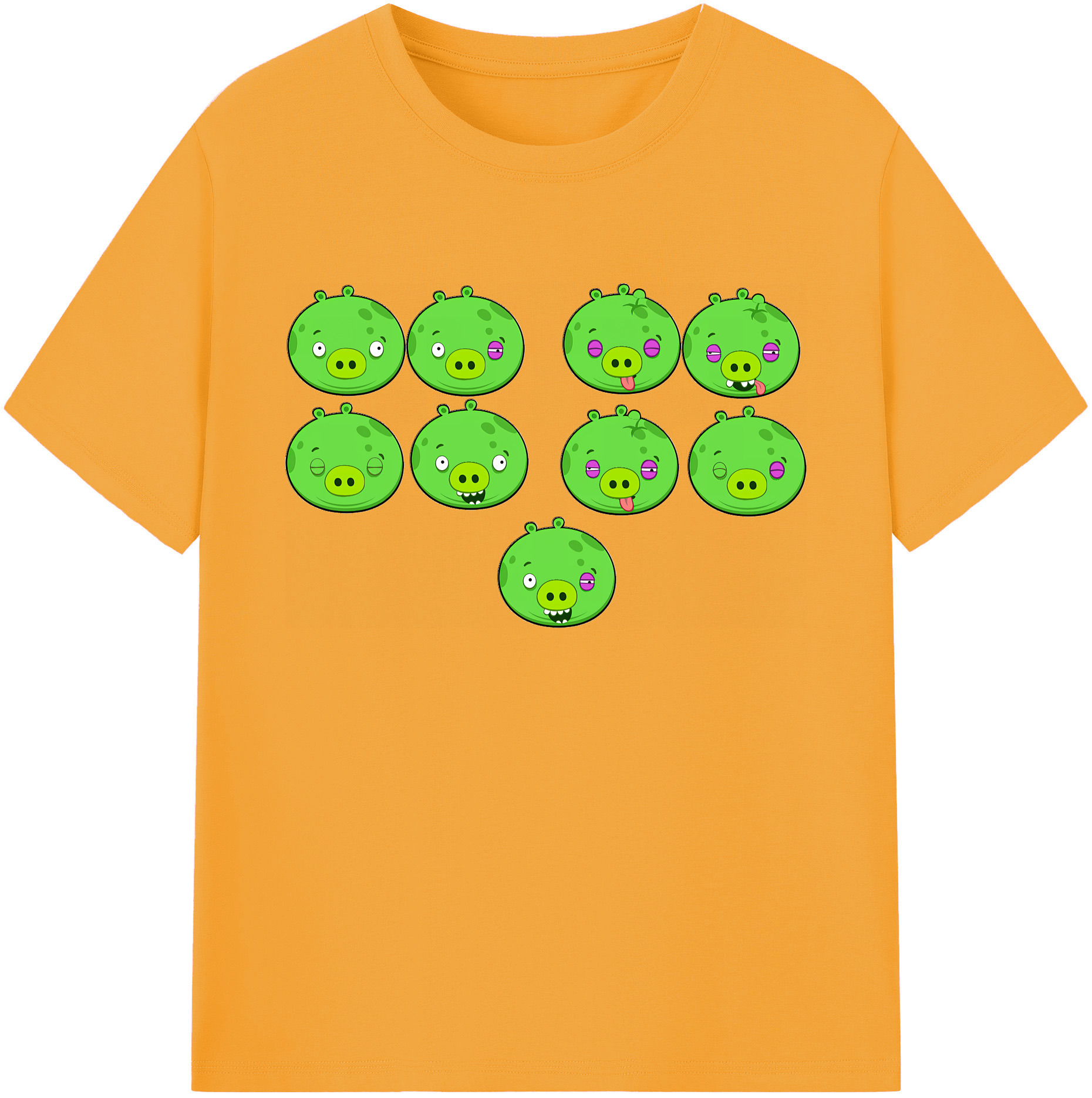 （画像用） Angry Birds アングリーバード 綿100％ メンズ半袖Tシャツ｜肌触りやわらか＆通気性
