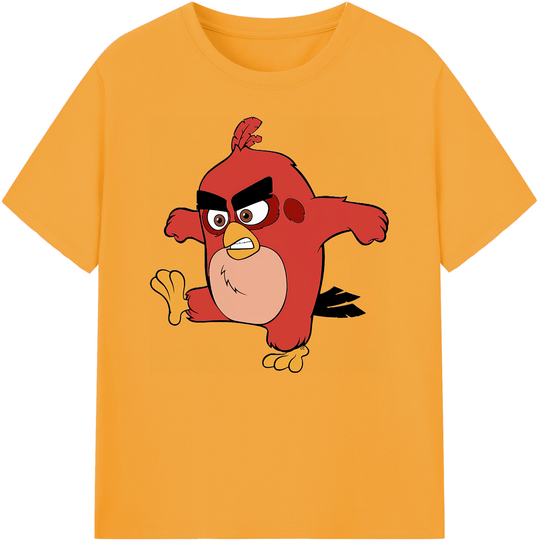（画像用） Angry Birds アングリーバード 綿100％ メンズ半袖Tシャツ｜肌触りやわらか＆通気性
