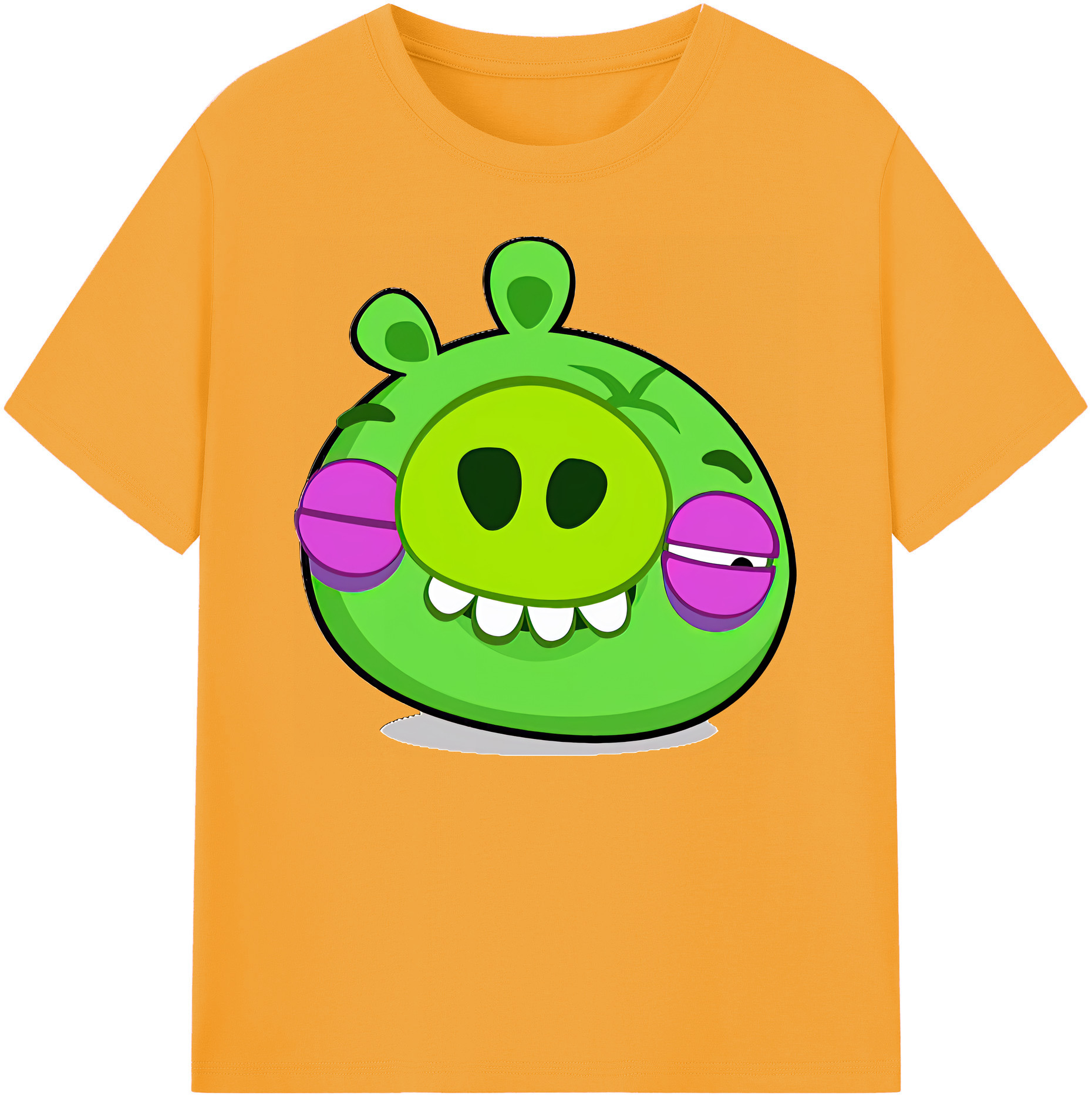 （画像用） Angry Birds アングリーバード 綿100％ メンズ半袖Tシャツ｜肌触りやわらか＆通気性