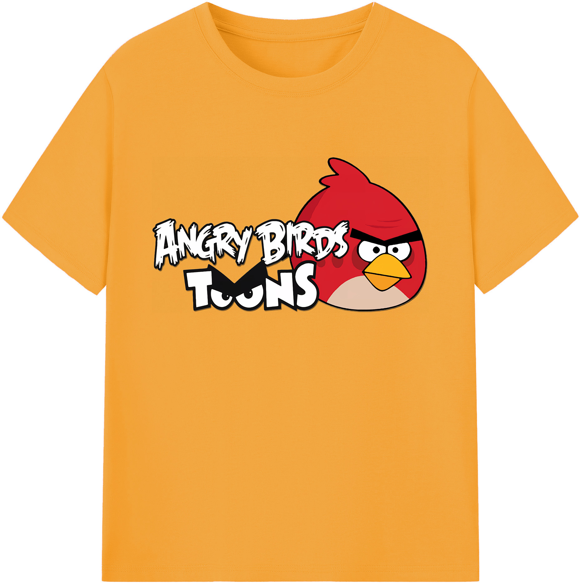 （画像用） Angry Birds アングリーバード 綿100％ メンズ半袖Tシャツ｜肌触りやわらか＆通気性