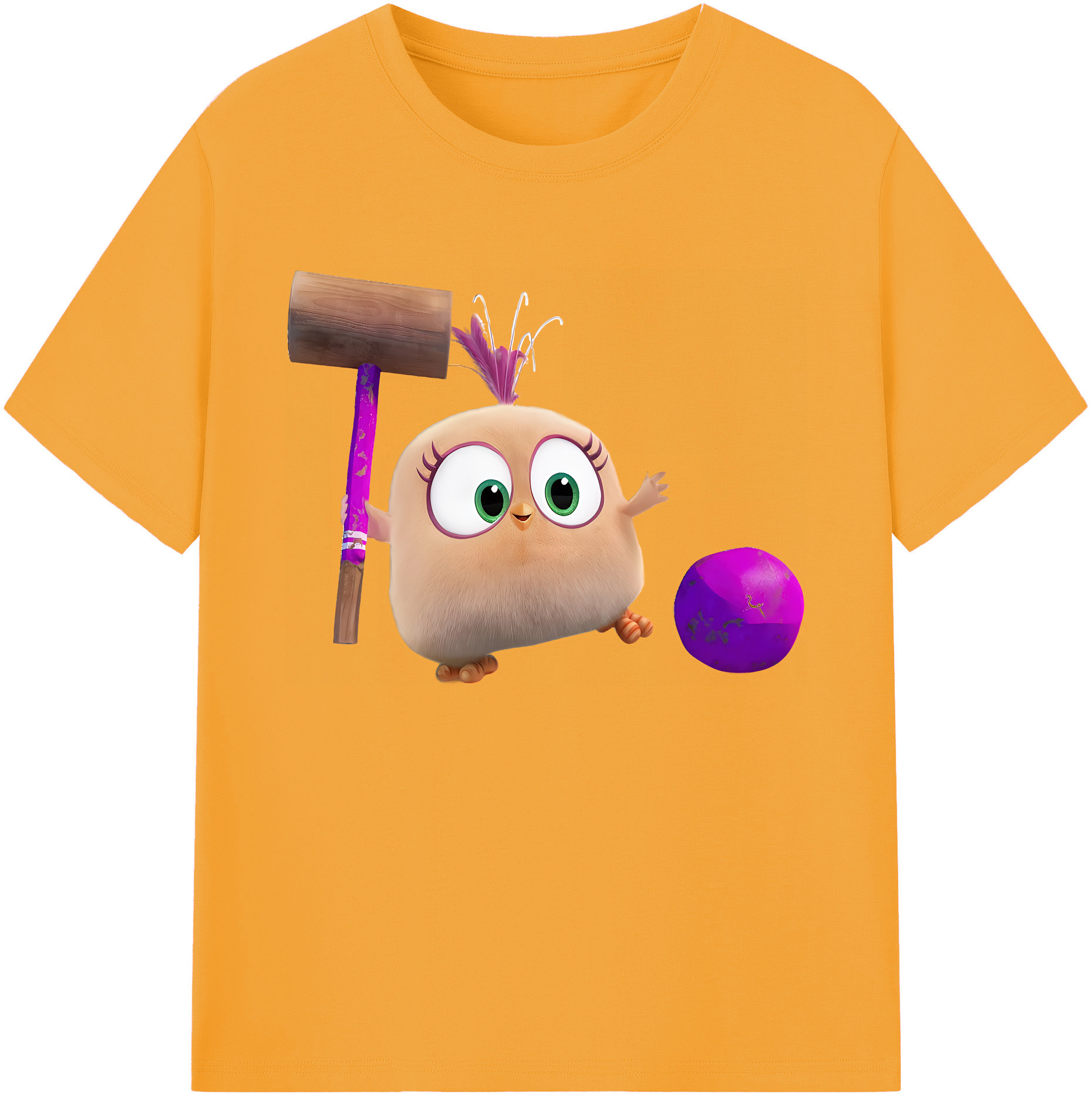 （画像用） Angry Birds アングリーバード 綿100％ メンズ半袖Tシャツ｜肌触りやわらか＆通気性