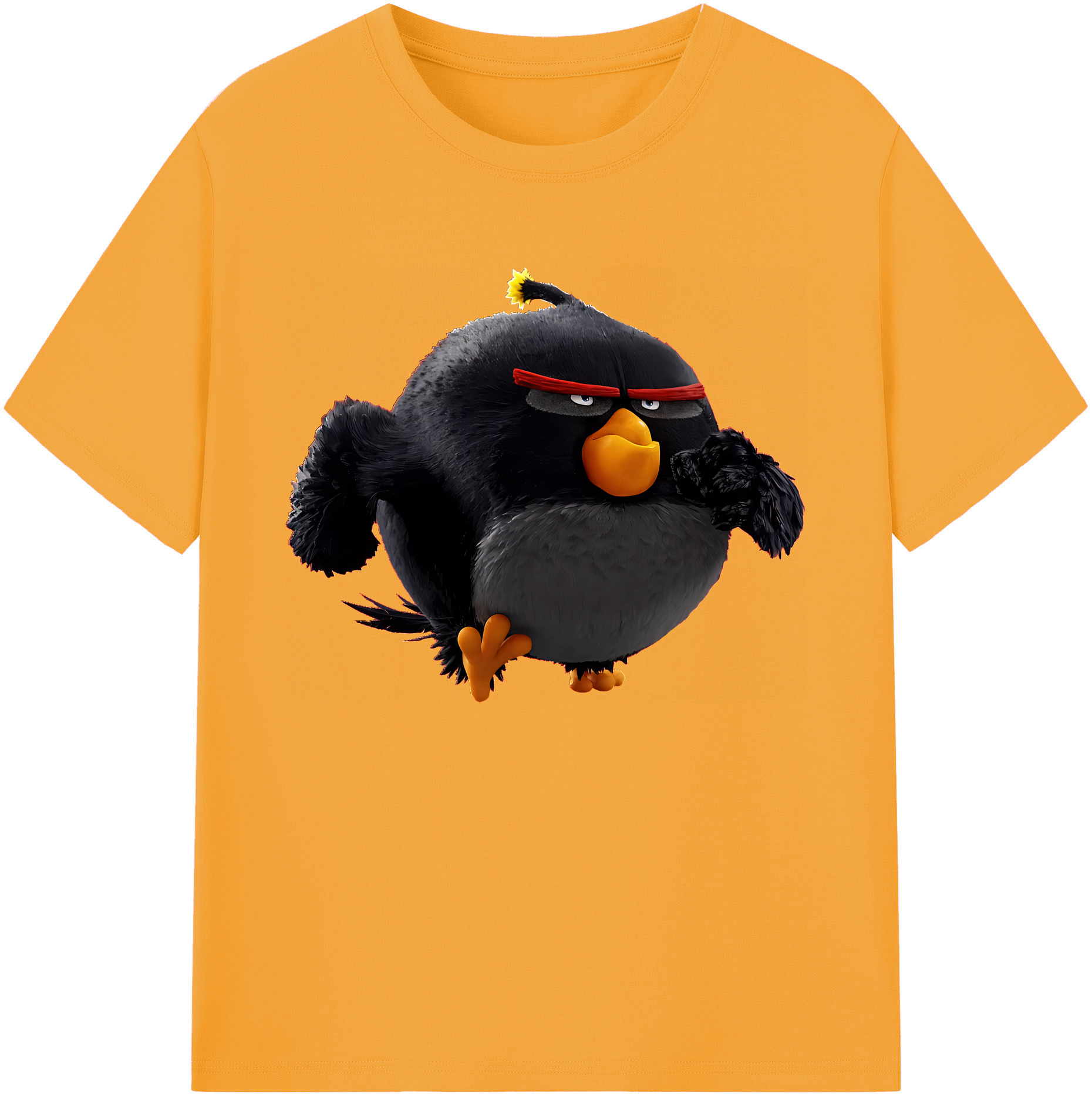 （画像用） Angry Birds アングリーバード 綿100％ メンズ半袖Tシャツ｜肌触りやわらか＆通気性