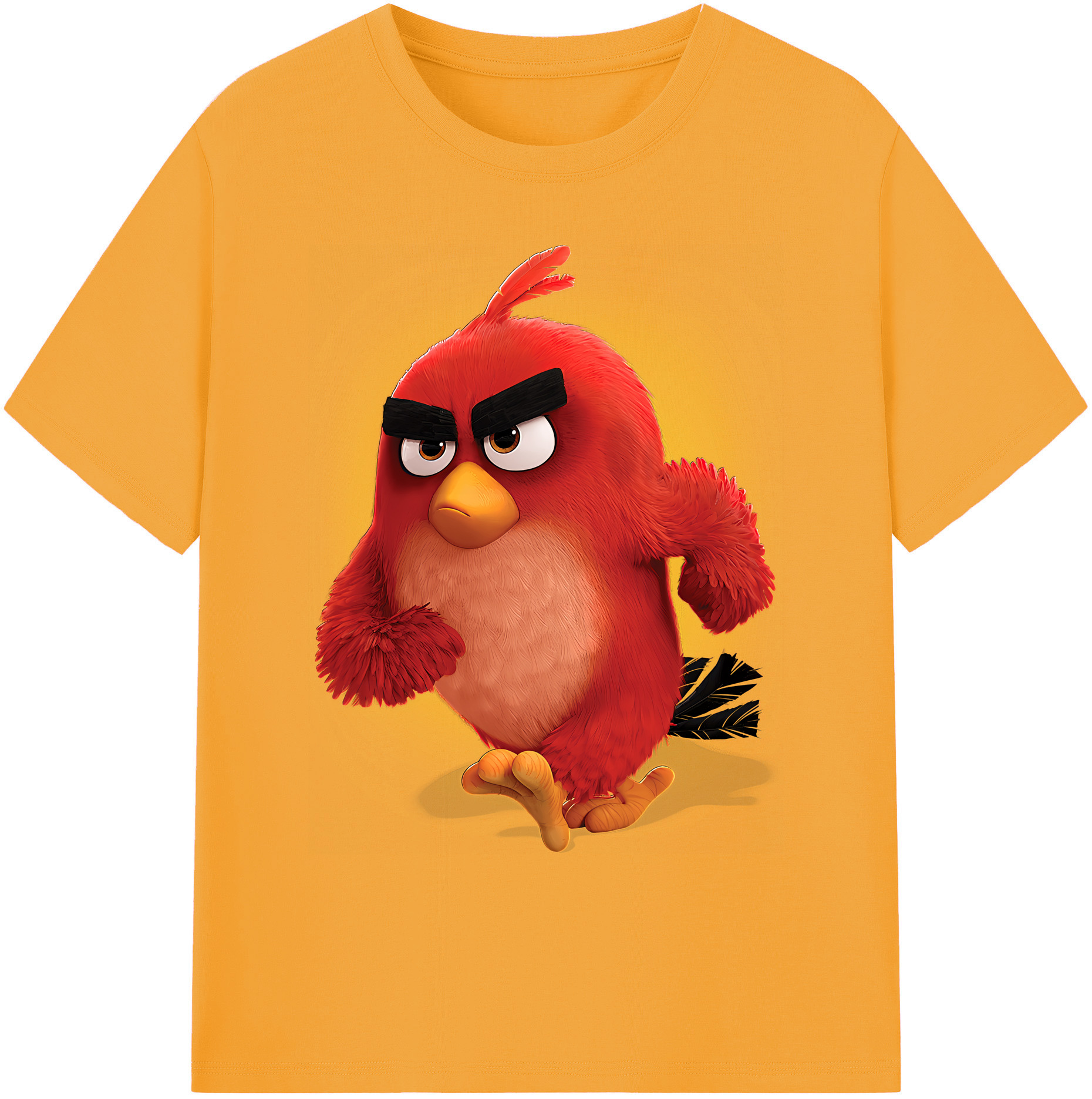 （画像用） Angry Birds アングリーバード 綿100％ メンズ半袖Tシャツ｜肌触りやわらか＆通気性