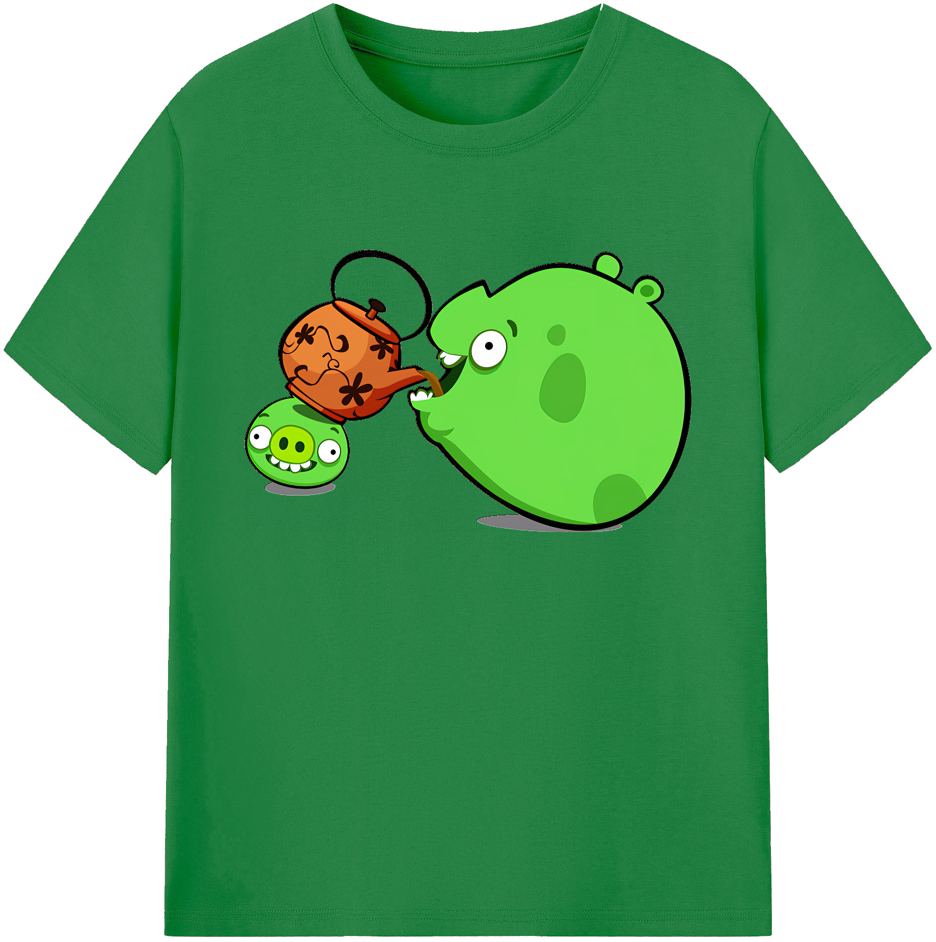 （画像用） Angry Birds アングリーバード 綿100％ メンズ半袖Tシャツ｜肌触りやわらか＆通気性