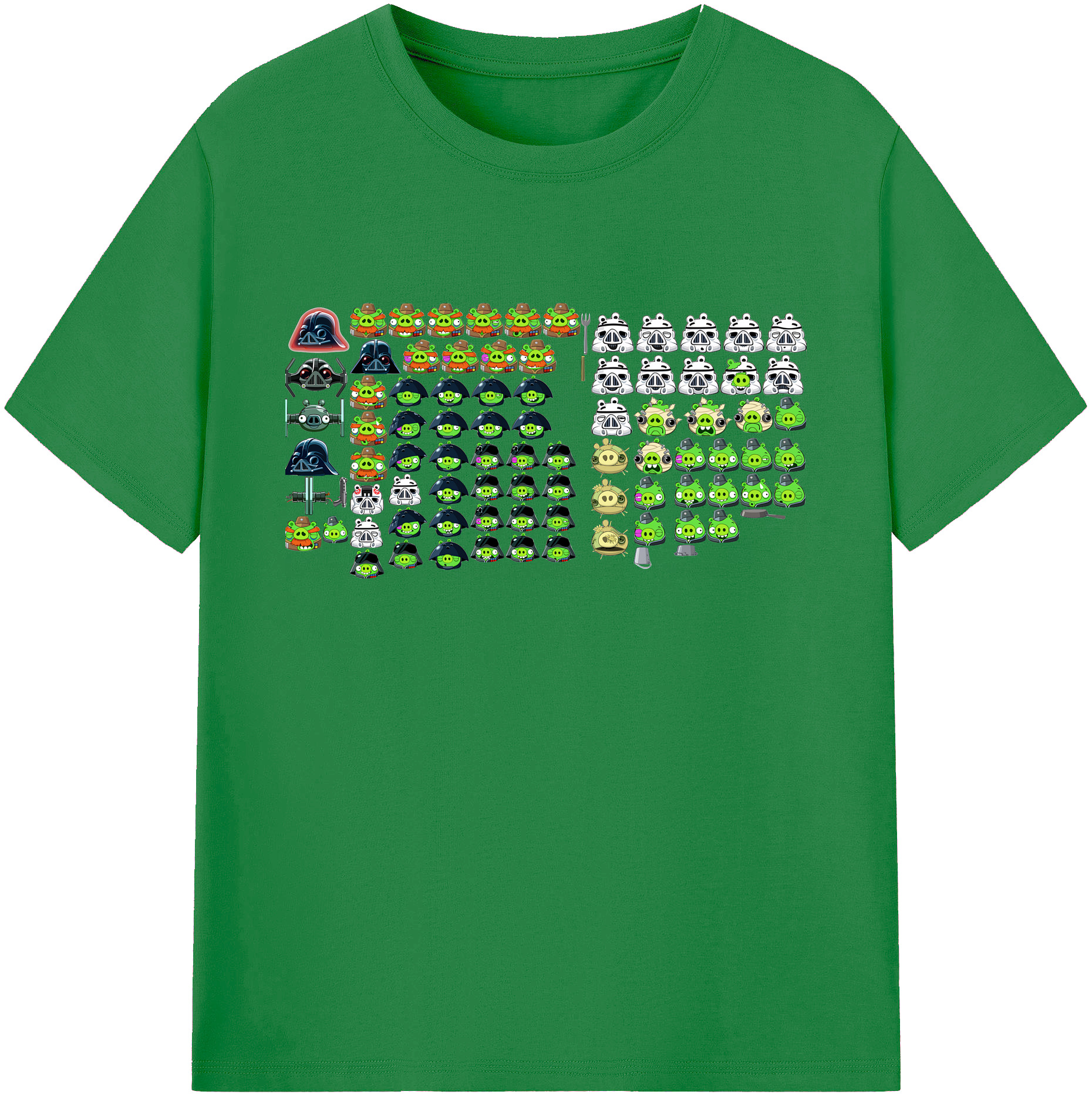 （画像用） Angry Birds アングリーバード 綿100％ メンズ半袖Tシャツ｜肌触りやわらか＆通気性