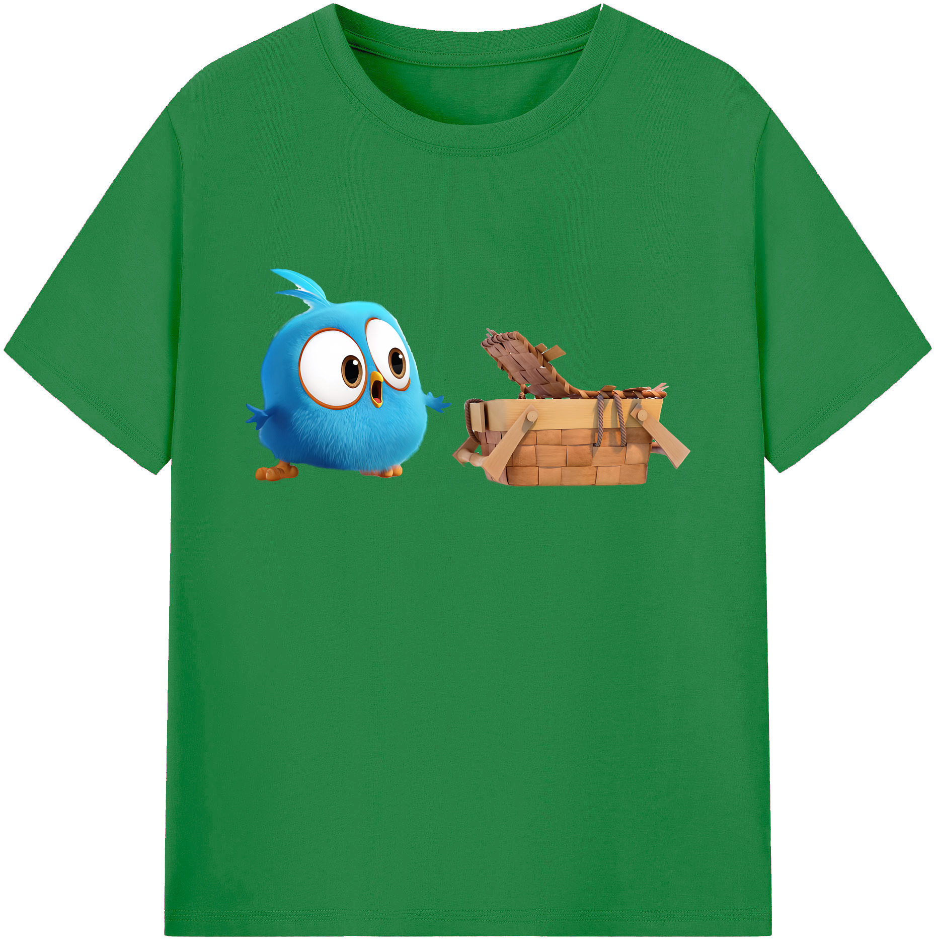 （画像用） Angry Birds アングリーバード 綿100％ メンズ半袖Tシャツ｜肌触りやわらか＆通気性