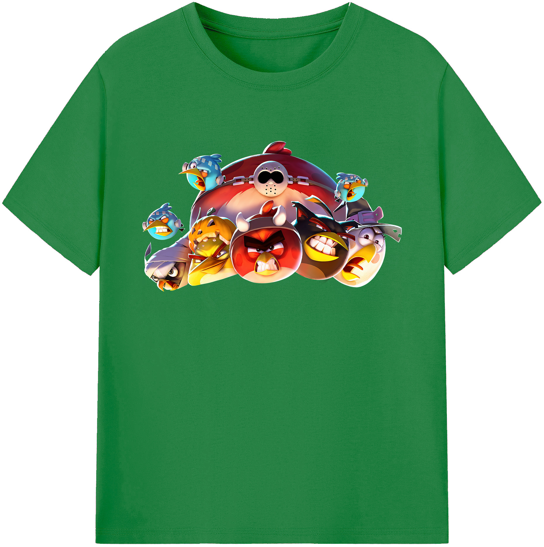 （画像用） Angry Birds アングリーバード 綿100％ メンズ半袖Tシャツ｜肌触りやわらか＆通気性