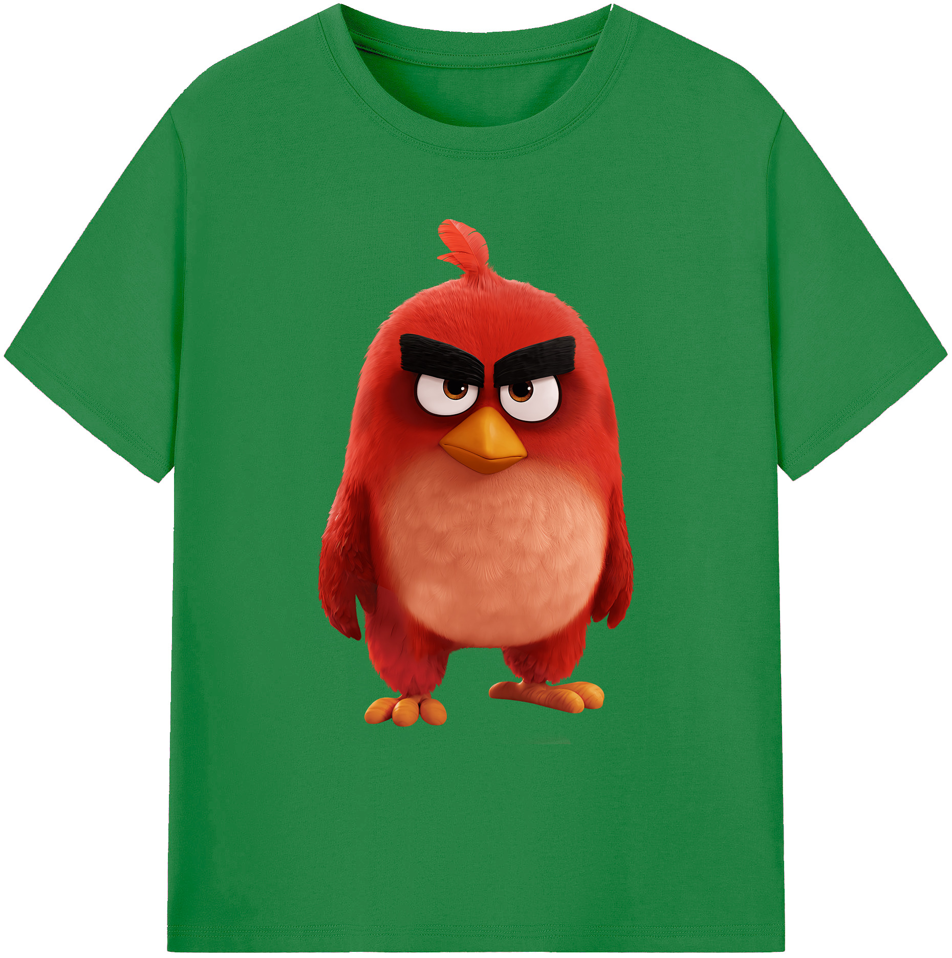 （画像用） Angry Birds アングリーバード 綿100％ メンズ半袖Tシャツ｜肌触りやわらか＆通気性