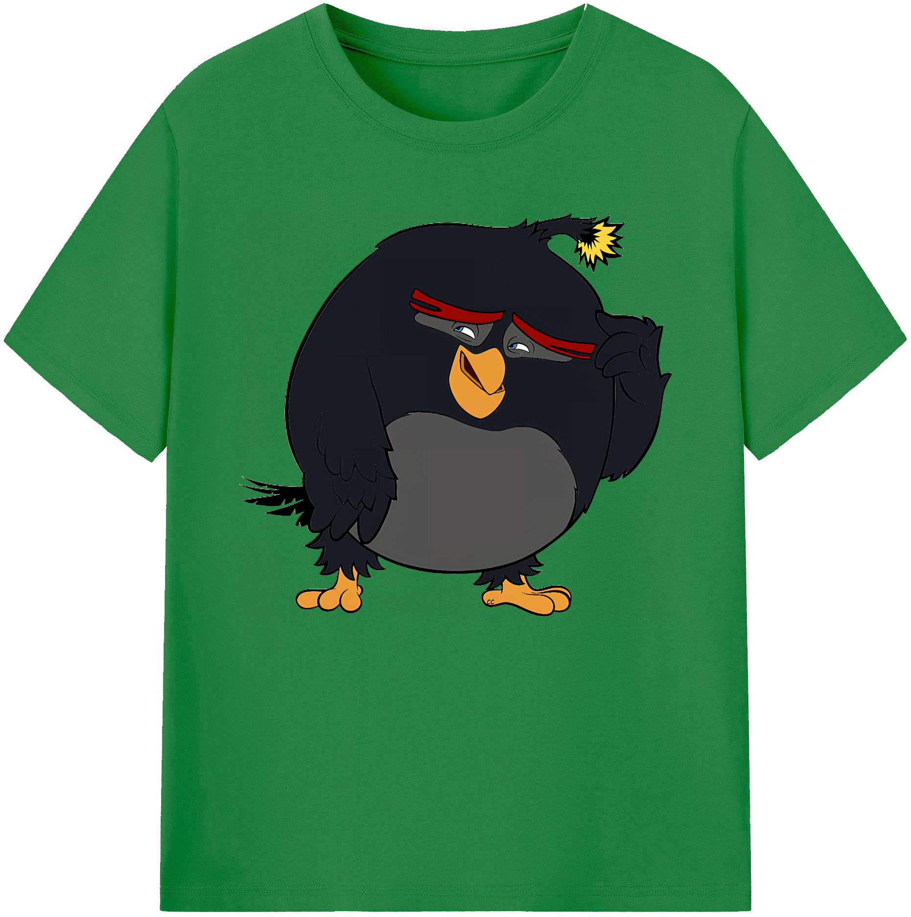 （画像用） Angry Birds アングリーバード 綿100％ メンズ半袖Tシャツ｜肌触りやわらか＆通気性