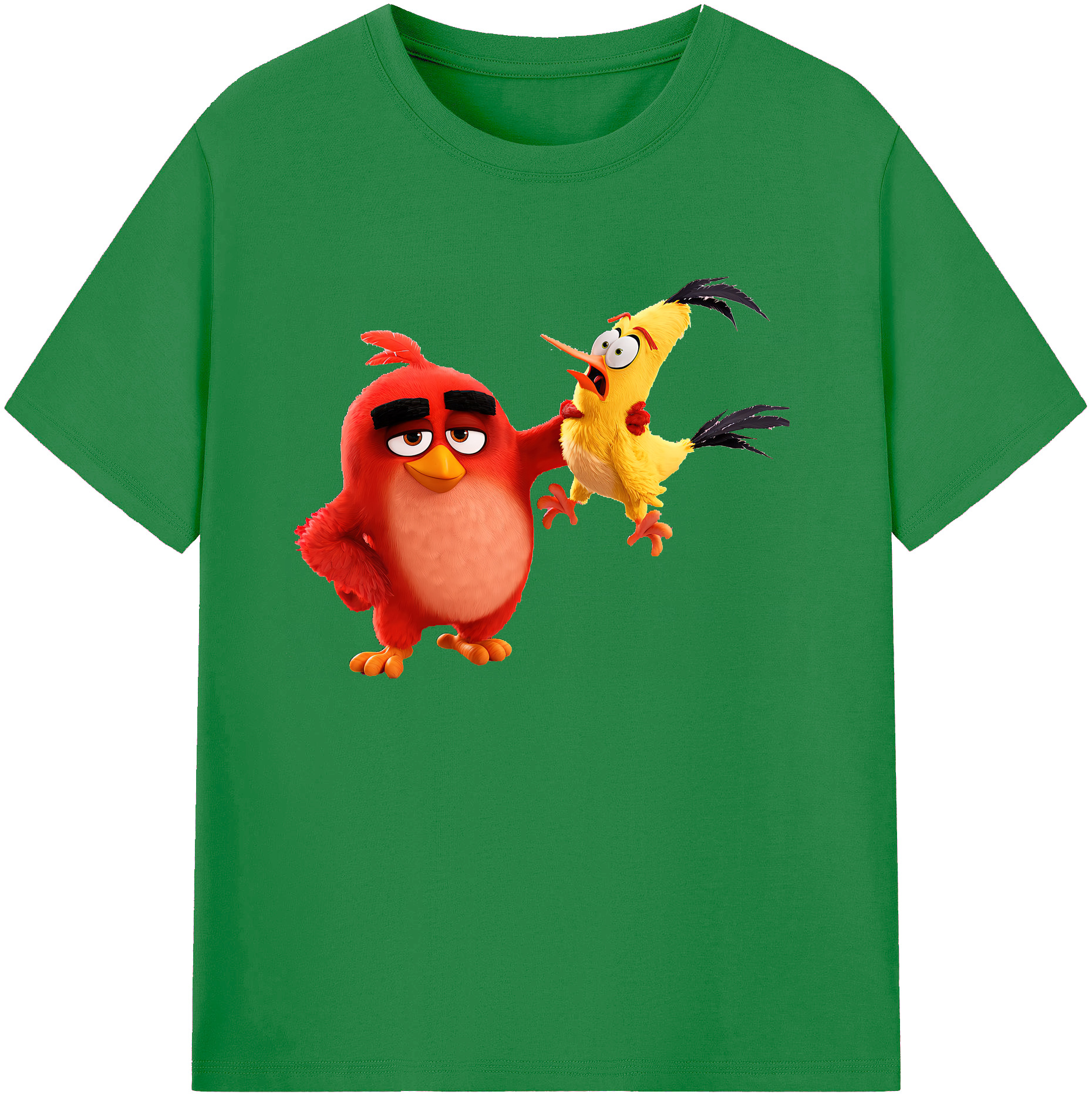 （画像用） Angry Birds アングリーバード 綿100％ メンズ半袖Tシャツ｜肌触りやわらか＆通気性