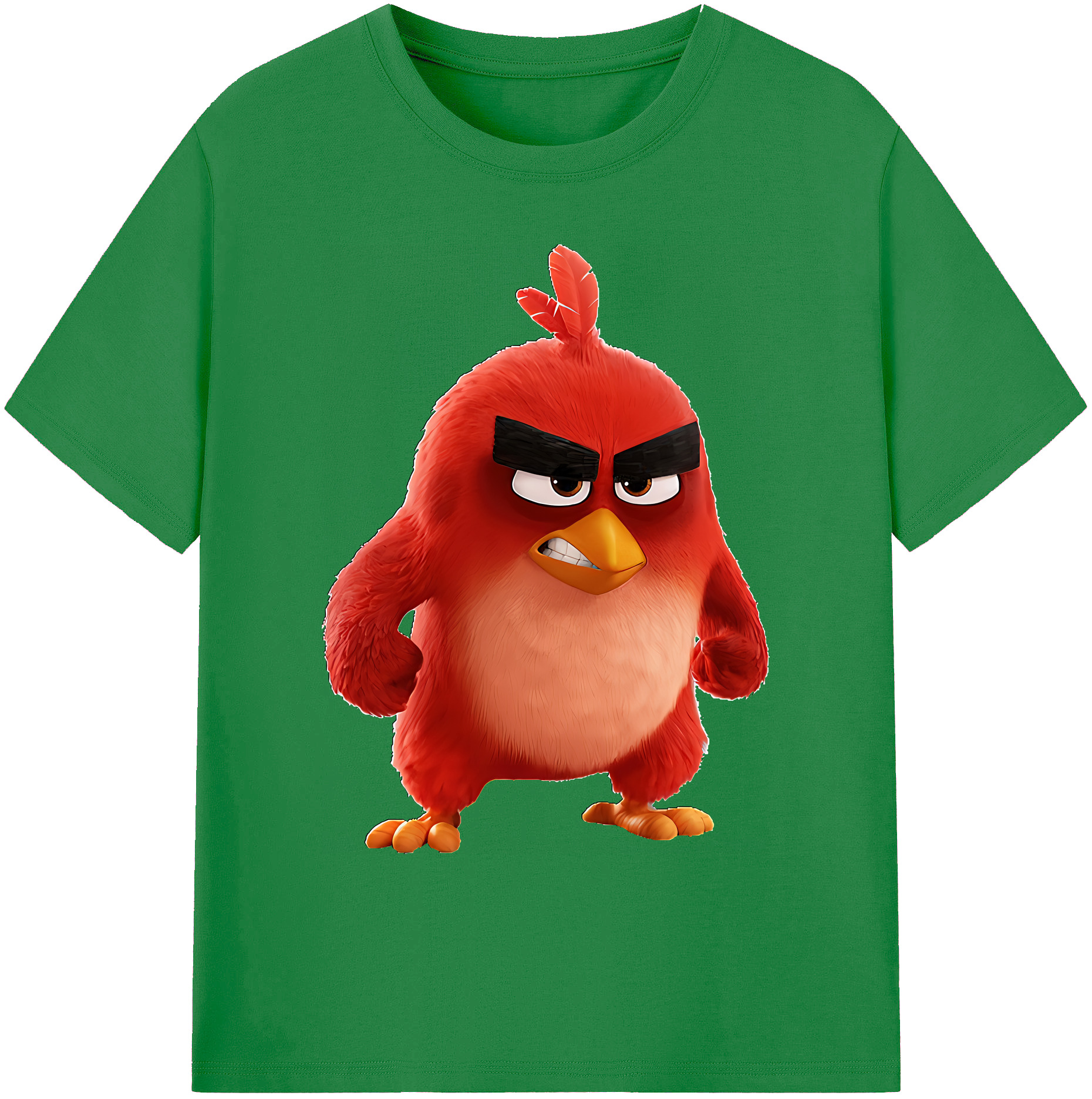 （画像用） Angry Birds アングリーバード 綿100％ メンズ半袖Tシャツ｜肌触りやわらか＆通気性