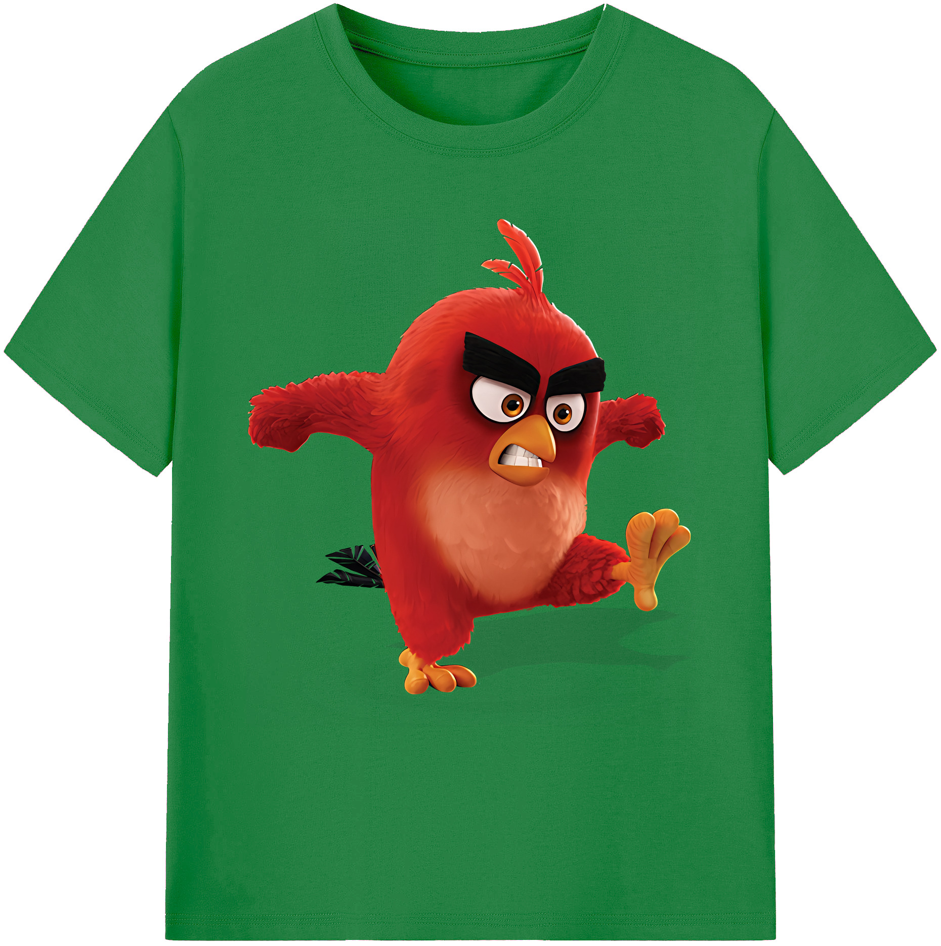（画像用） Angry Birds アングリーバード 綿100％ メンズ半袖Tシャツ｜肌触りやわらか＆通気性