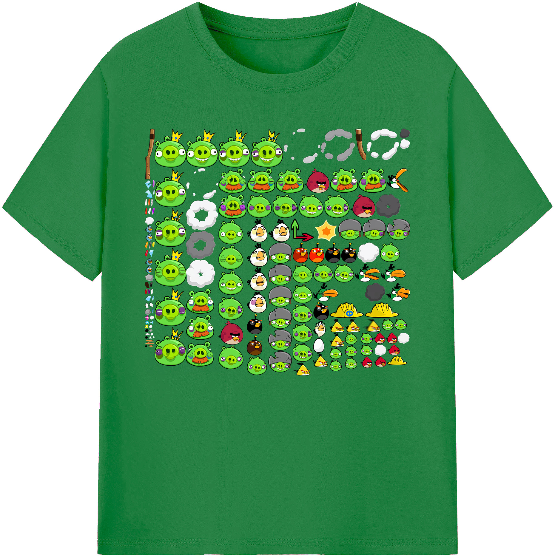 （画像用） Angry Birds アングリーバード 綿100％ メンズ半袖Tシャツ｜肌触りやわらか＆通気性