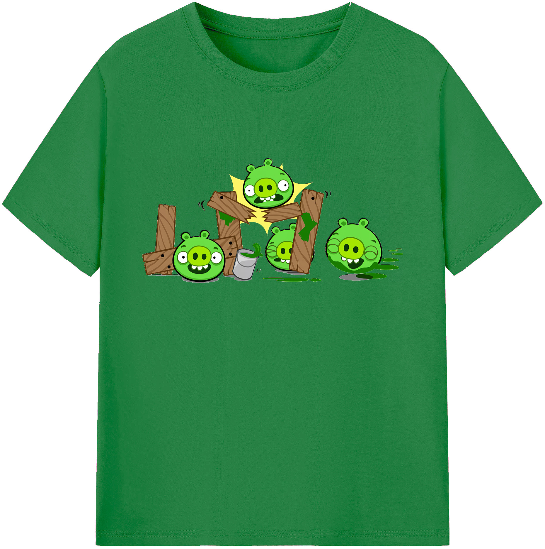 （画像用） Angry Birds アングリーバード 綿100％ メンズ半袖Tシャツ｜肌触りやわらか＆通気性